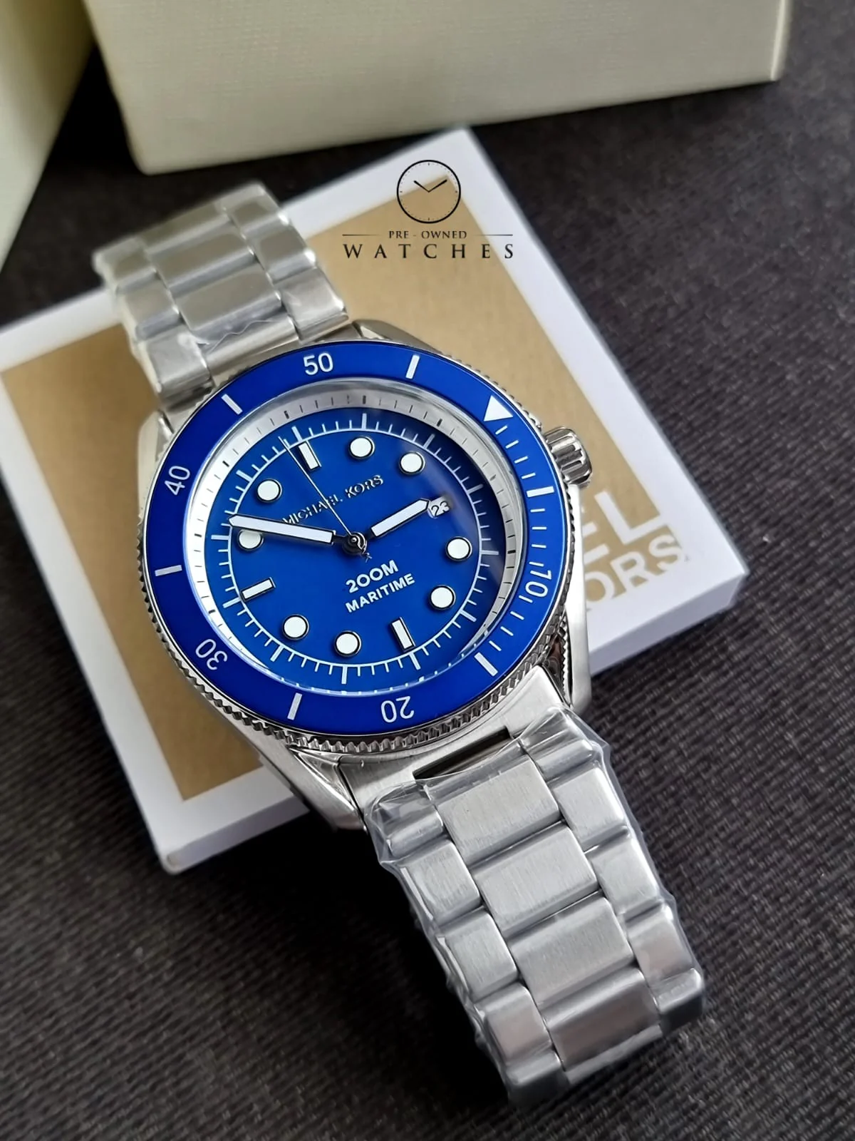 Michael Kors Maritime Three-Hand Date Stainless Steel Watch mk9160 - Image 2