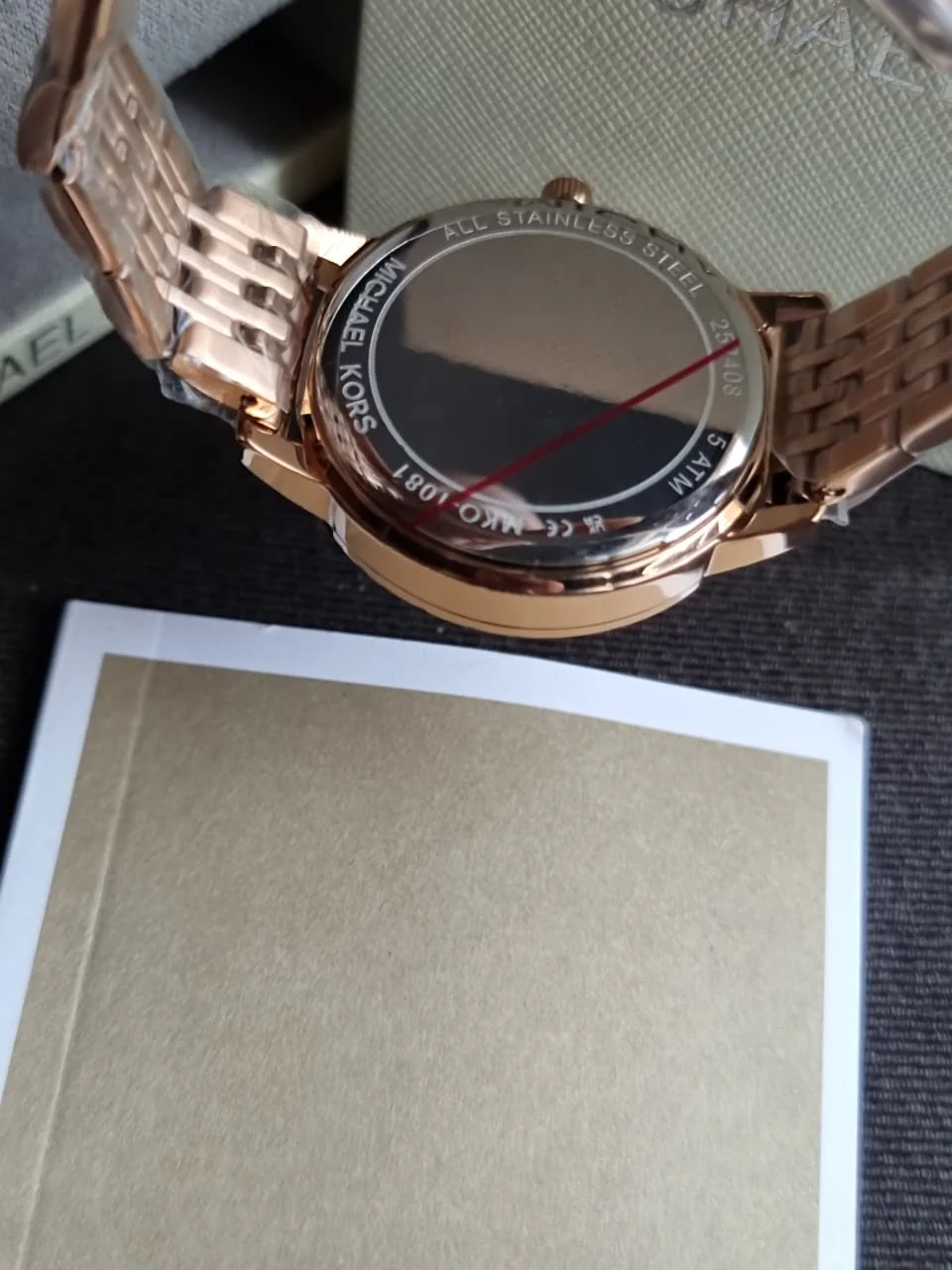 Michael Kors Melissa Pavé 35mm Rose Gold Stainless Steel Chronograph Women's Watch – MKO1081 - Image 3