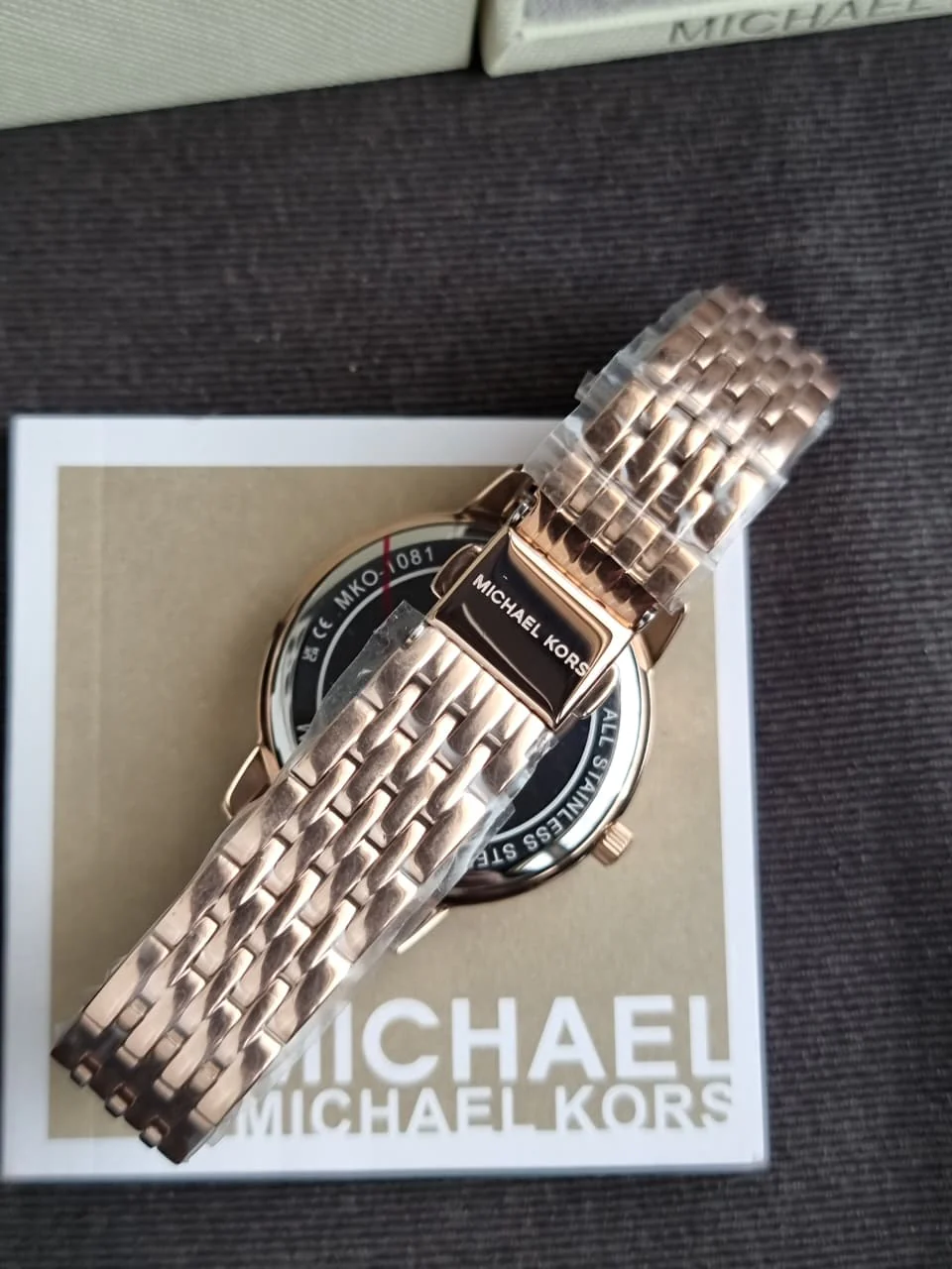 Michael Kors Melissa Pavé 35mm Rose Gold Stainless Steel Chronograph Women's Watch – MKO1081 - Image 4