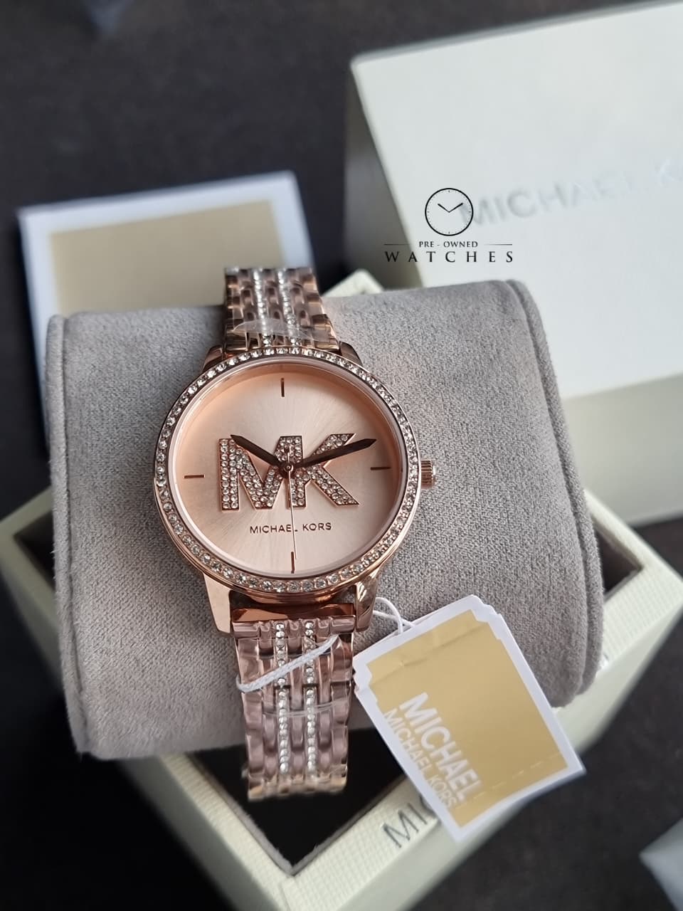 MICHAEL KORS Melissa Pave Quartz Rose Gold Dial Ladies Watch Item No. MK4372 - Image 2