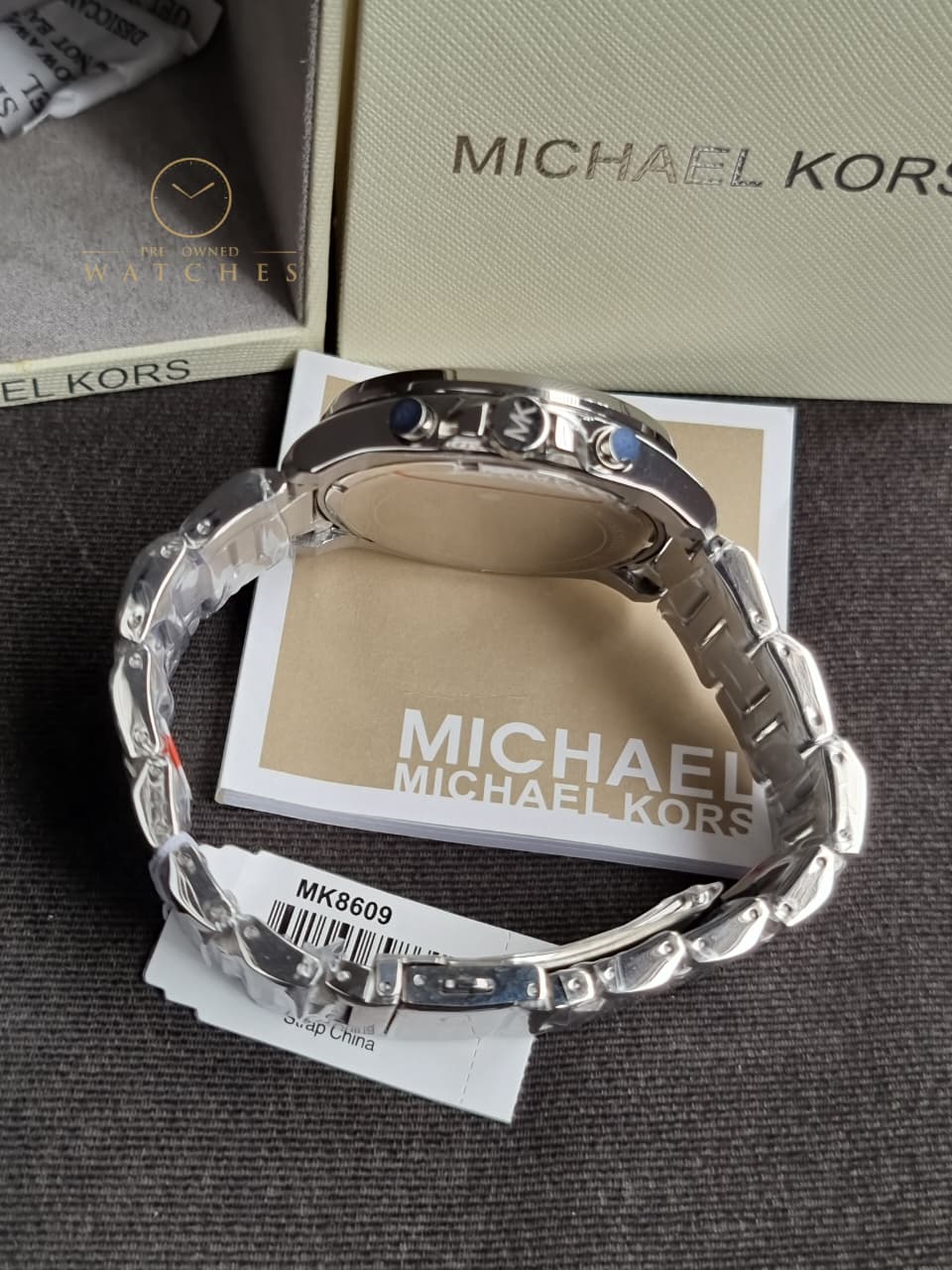 Michael Kors Men’s Chronograph Quartz Stainless Steel Grey Dial 44mm Watch MK8609 - Image 3