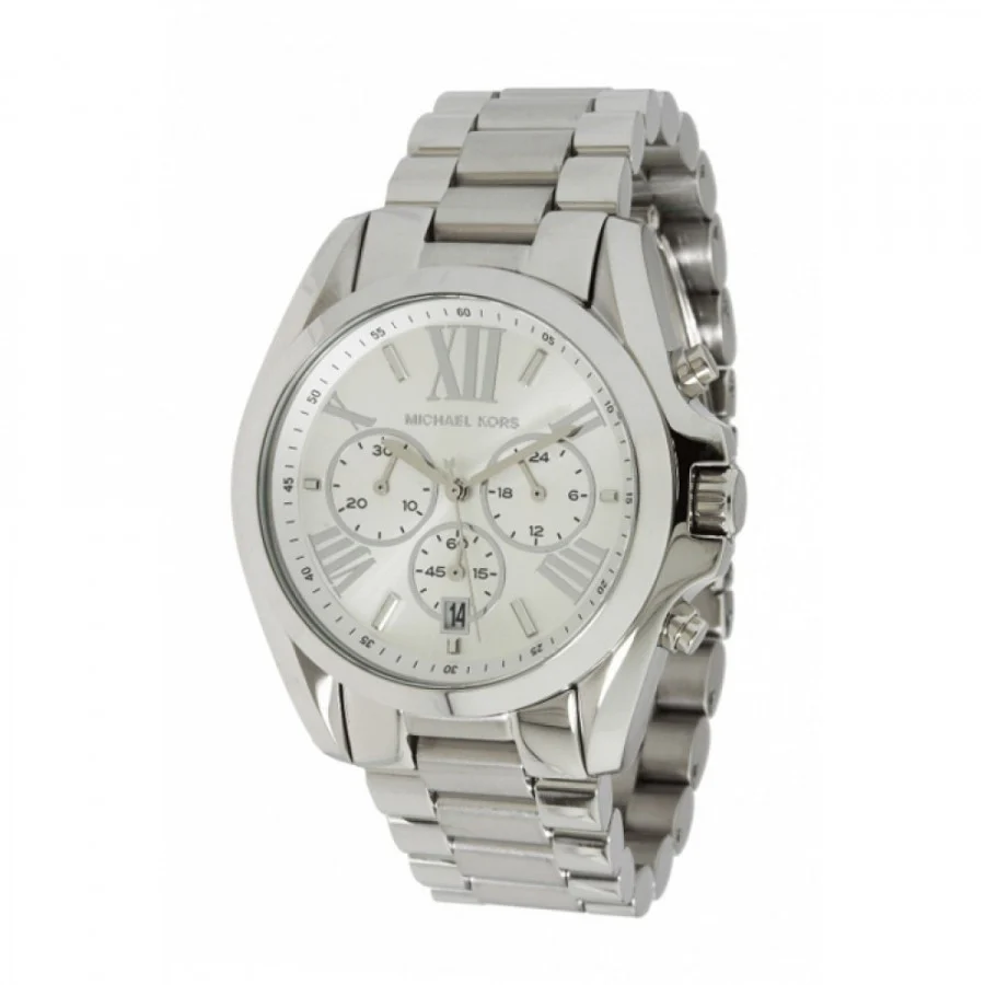 Michael Kors Men’s Chronograph Quartz Stainless Steel Silver Dial 42mm Watch MK5535 - Image 2