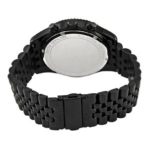 Michael Kors Men’s Quartz Black Stainless Steel Silver Dial 45mm Watch MK8605 - Image 2