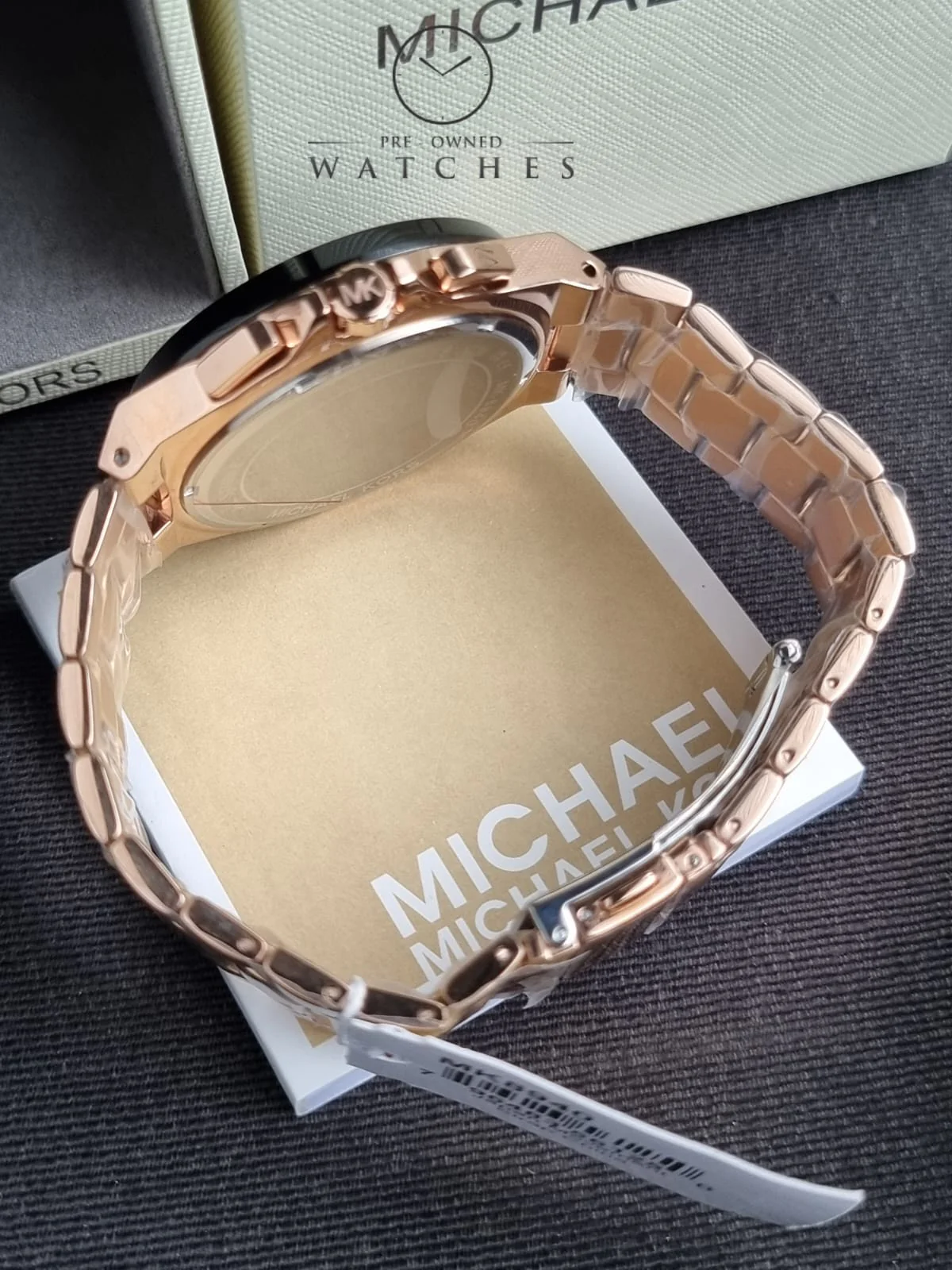 Michael Kors Men’s Quartz Rose Gold Stainless Steel Black Dial 45mm Watch MK8940 - Image 6