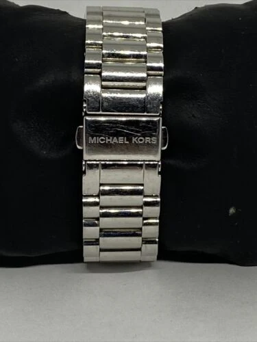 Michael Kors Men’s Quartz Silver Stainless Steel Blue Dial 41mm Watch MK3225 - Image 5