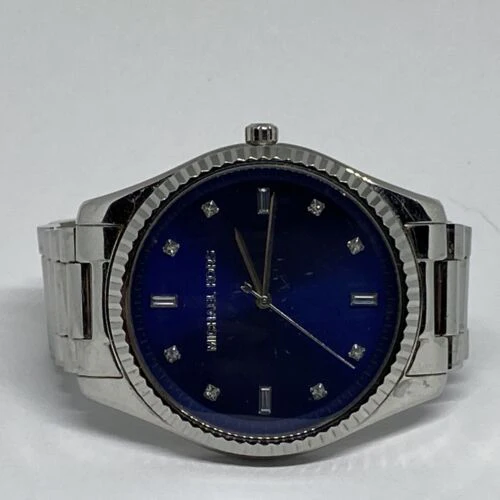 Michael Kors Men’s Quartz Silver Stainless Steel Blue Dial 41mm Watch MK3225 - Image 6