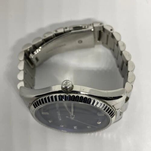 Michael Kors Men’s Quartz Silver Stainless Steel Blue Dial 41mm Watch MK3225 - Image 7