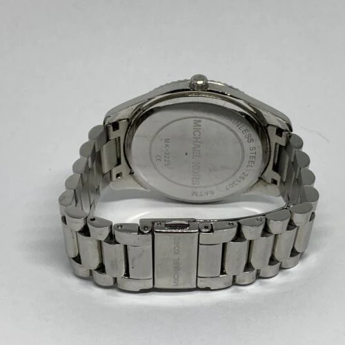 Michael Kors Men’s Quartz Silver Stainless Steel Blue Dial 41mm Watch MK3225 - Image 9