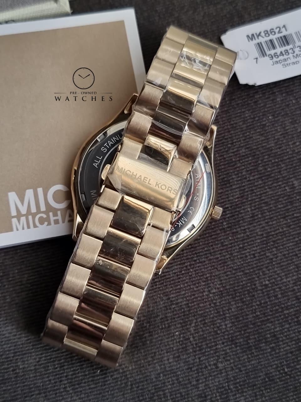 Michael Kors Men’s Quartz Stainless Steel Black Dial 44mm Watch MK8621 - Image 4