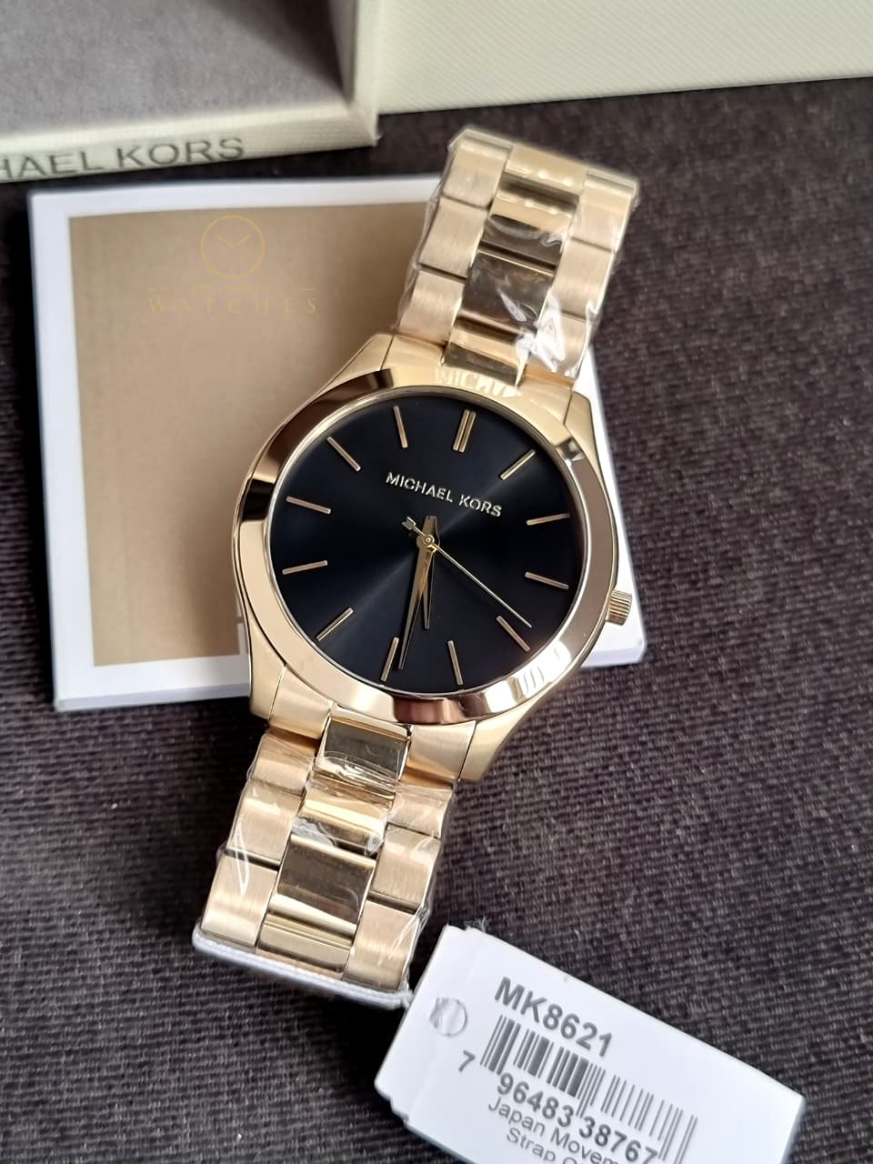 Michael Kors Men’s Quartz Stainless Steel Black Dial 44mm Watch MK8621 - Image 5