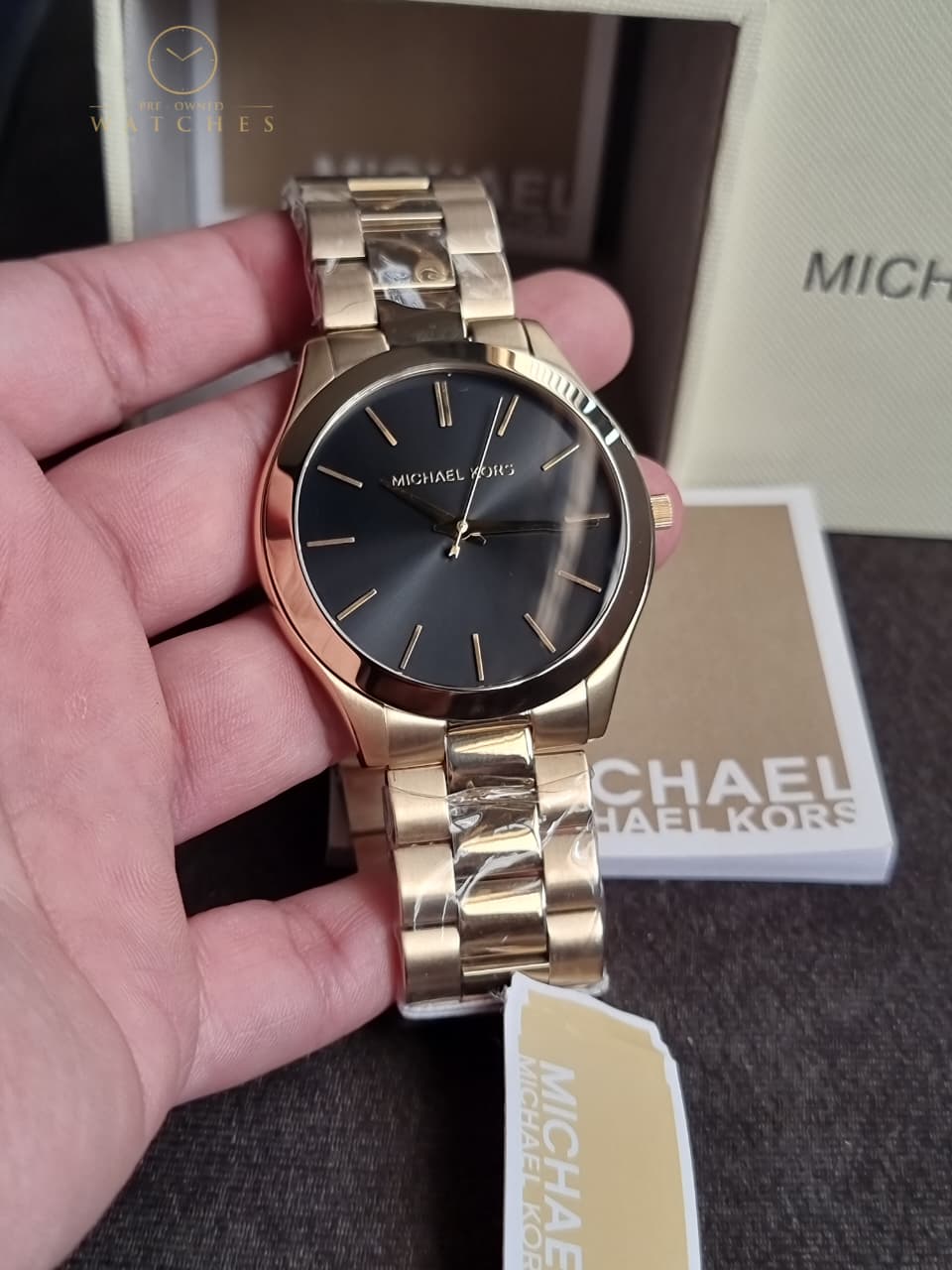 Michael Kors Men’s Quartz Stainless Steel Black Dial 44mm Watch MK8621 - Image 6