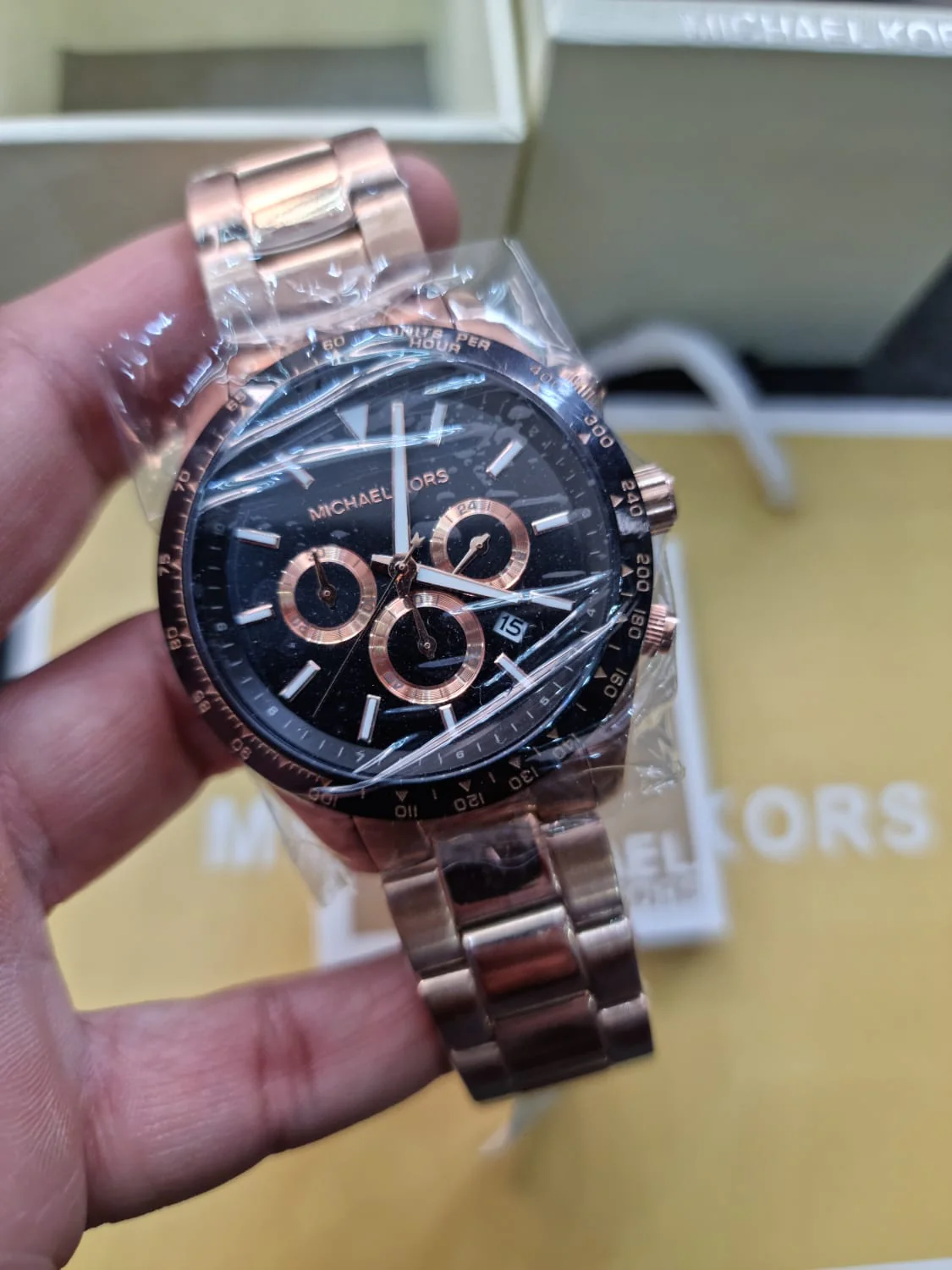 Michael Kors Men’s Quartz Stainless Steel Black Dial 45mm Watch MK8824 - Image 4