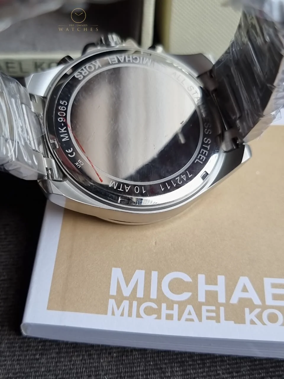Michael Kors Men’s Quartz Two Tone Stainless Steel Blue Dial 45mm Watch MK9065 - Image 5