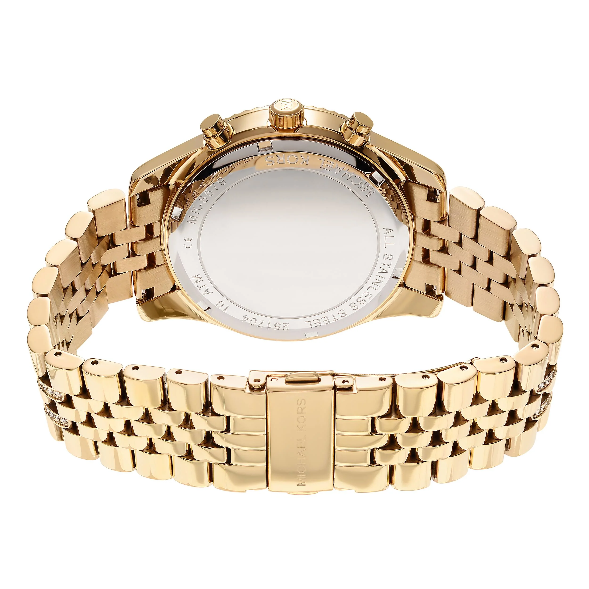 Michael Kors Men’s Stainless Steel Gold Dial 44mm Watch MK8579 - Image 3