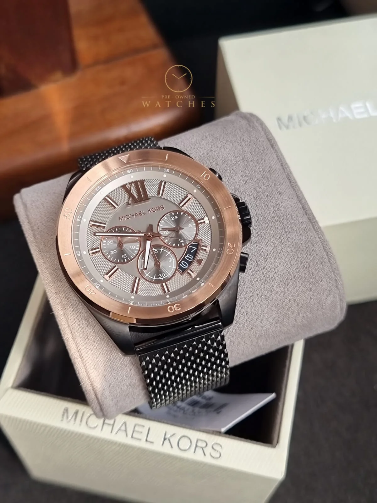 Michael Kors Men's Brecken Quartz Watch with Stainless Steel Strap MK8868 - Image 2