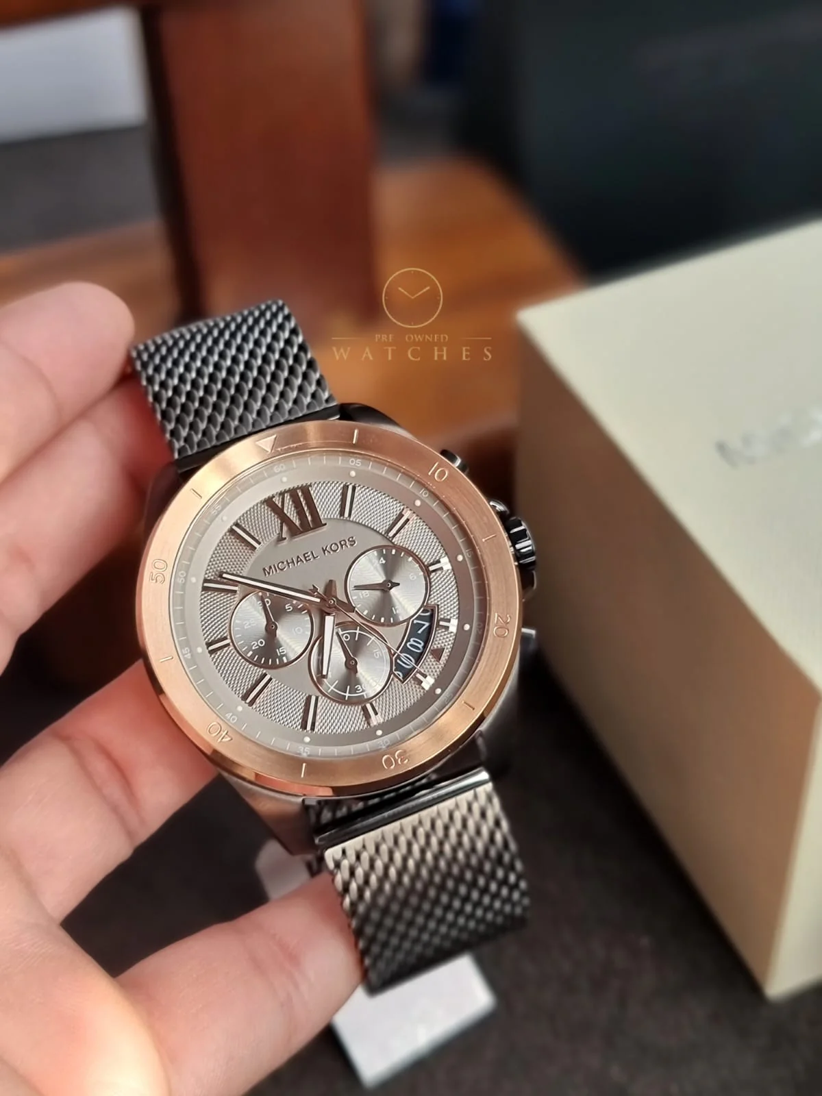 Michael Kors Men's Brecken Quartz Watch with Stainless Steel Strap MK8868 - Image 5