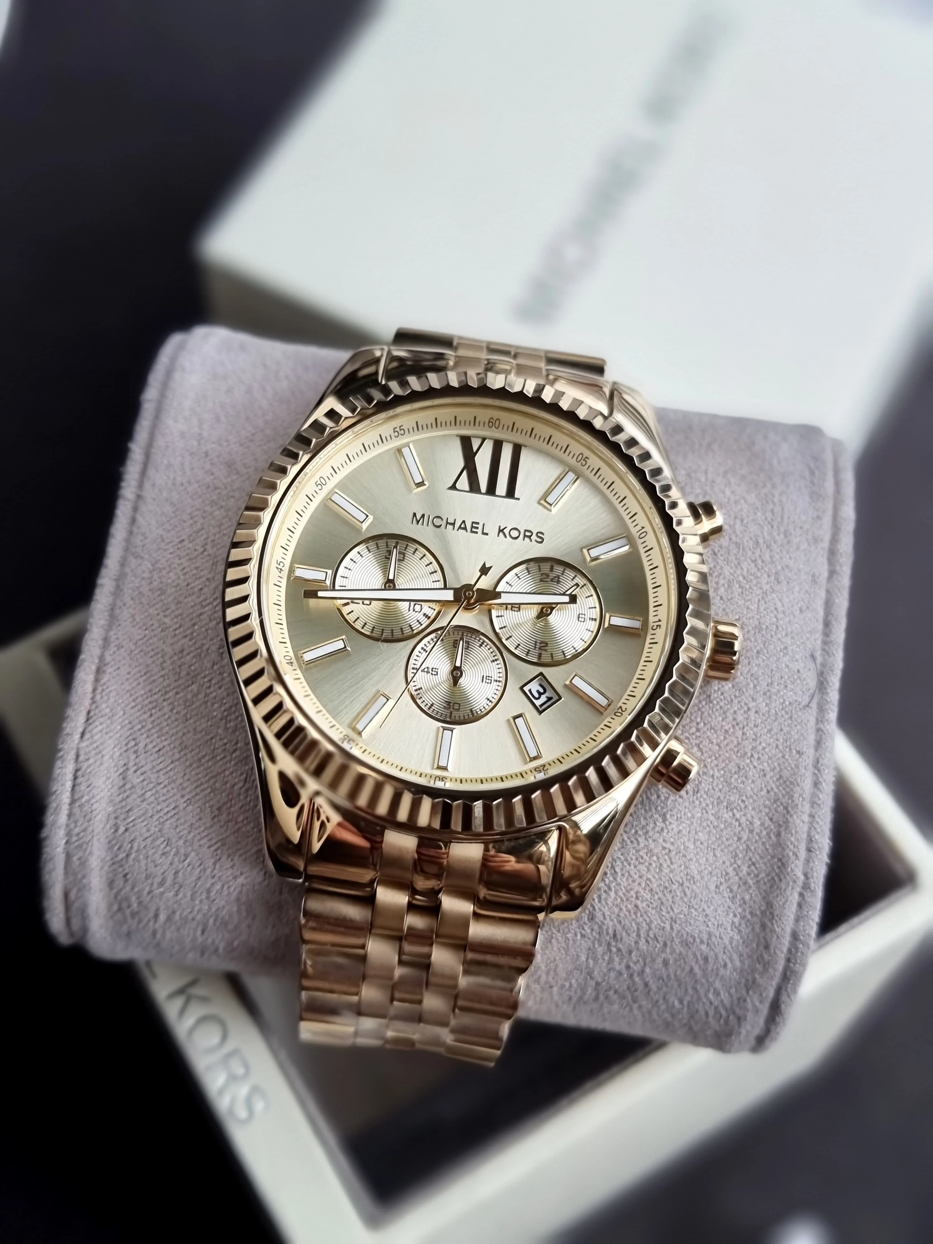 Michael Kors Men's Gold-Tone Lexington Watch mk8281 - Image 6