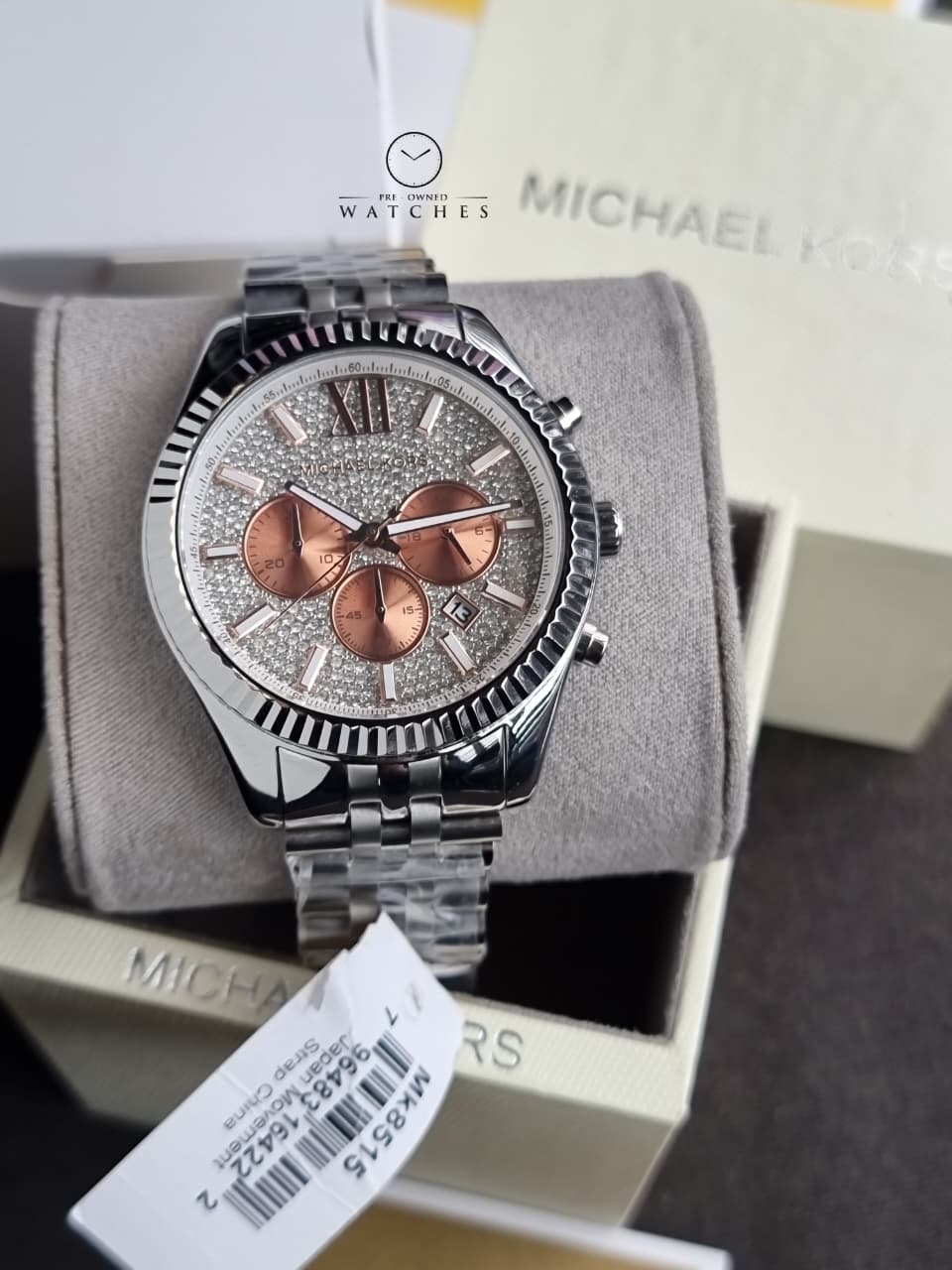 Michael Kors Men's Lexington Silver-Tone Watch MK8515 - Image 2