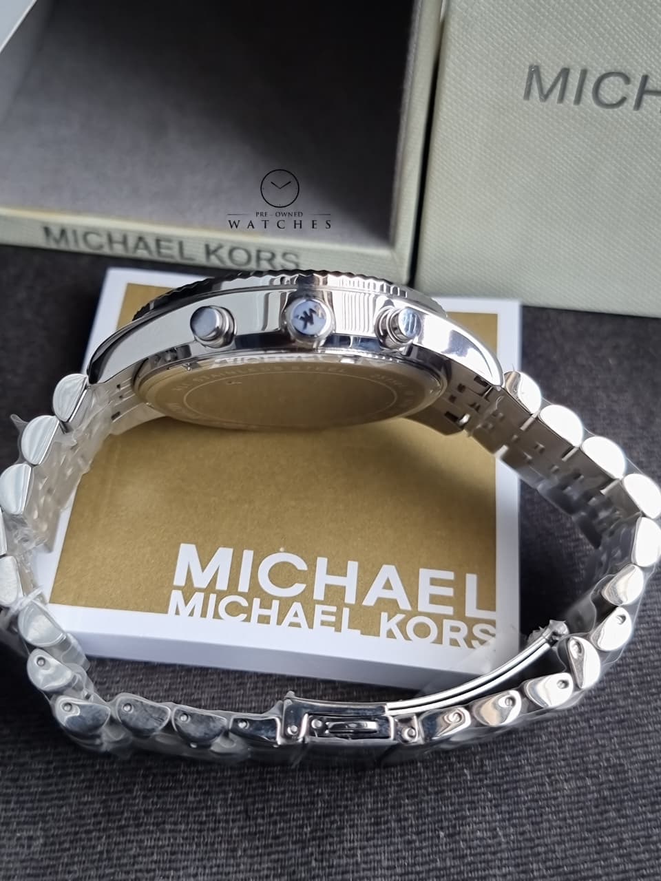 Michael Kors Men's Lexington Silver-Tone Watch MK8515 - Image 3