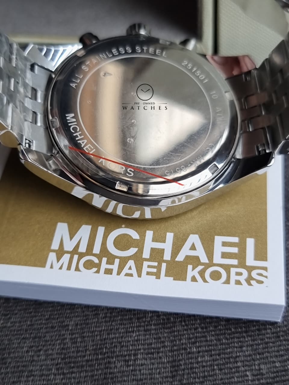 Michael Kors Men's Lexington Silver-Tone Watch MK8515 - Image 4