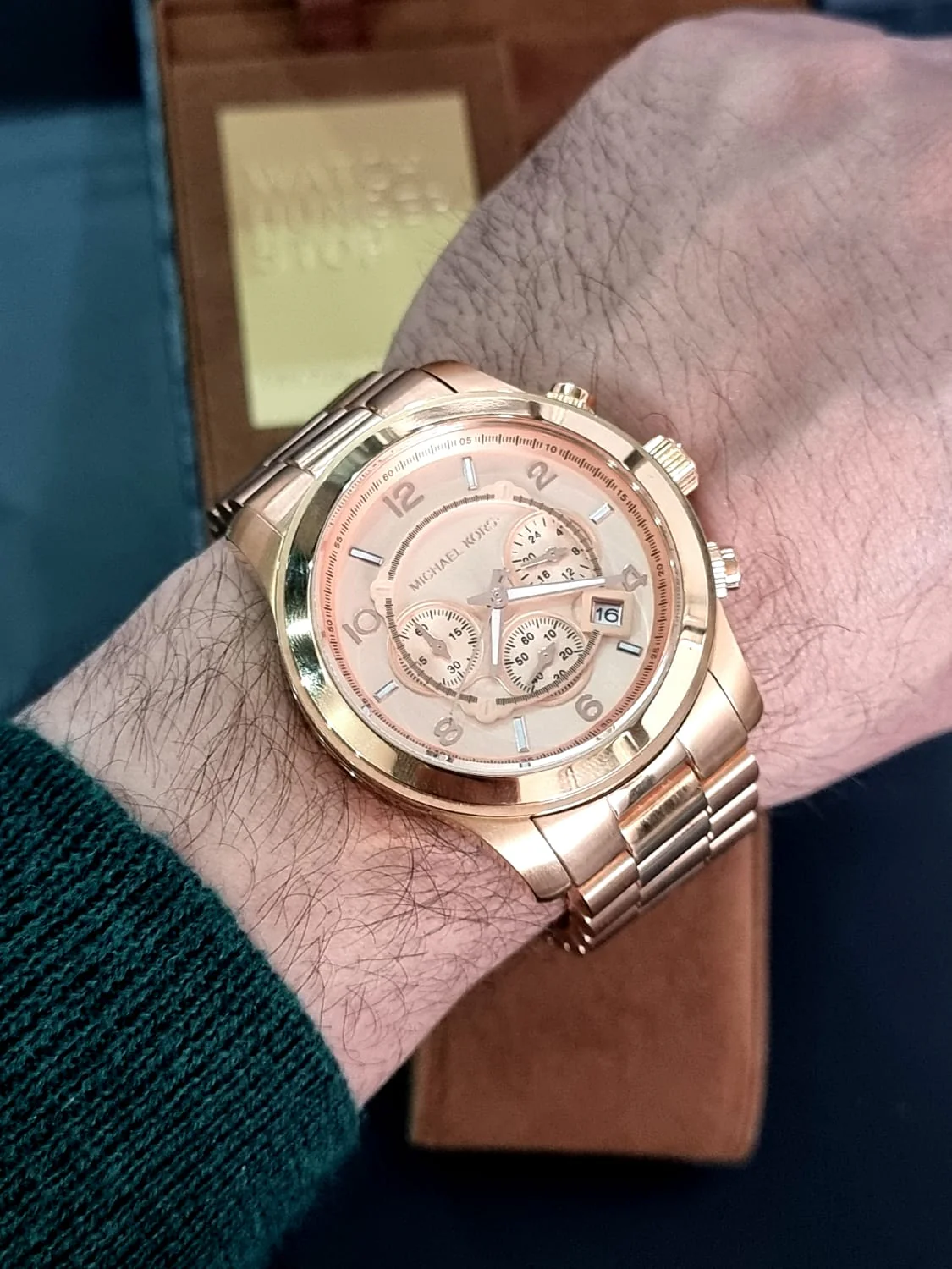 Michael Kors Men's Runway Rose Gold-Tone Watch MK8096 - Image 4