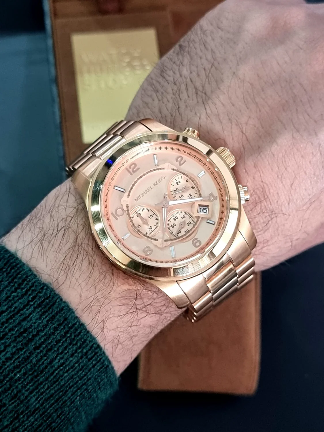 Michael Kors Men's Runway Rose Gold-Tone Watch MK8096 - Image 6