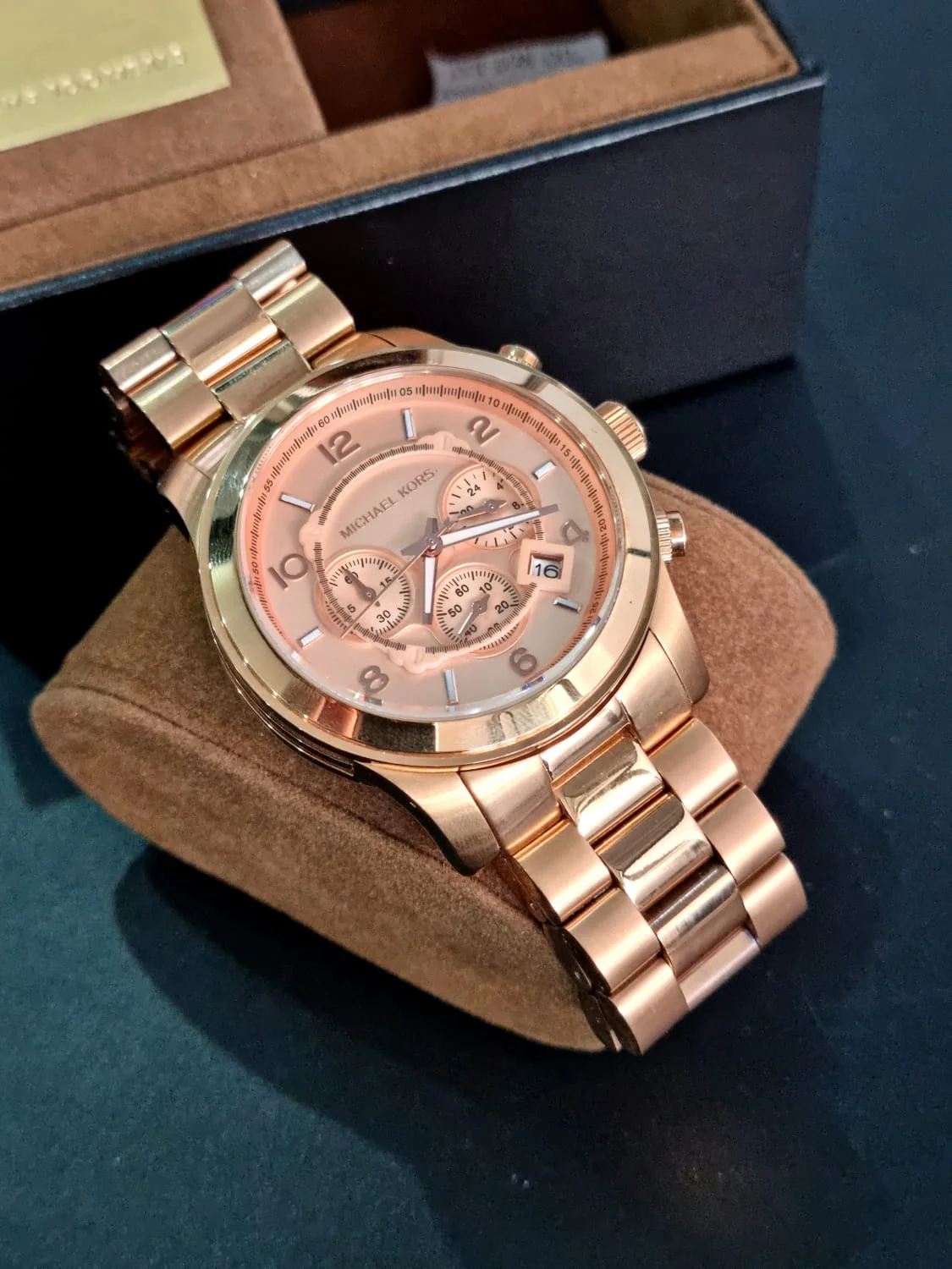 Michael Kors Men's Runway Rose Gold-Tone Watch MK8096 - Image 8