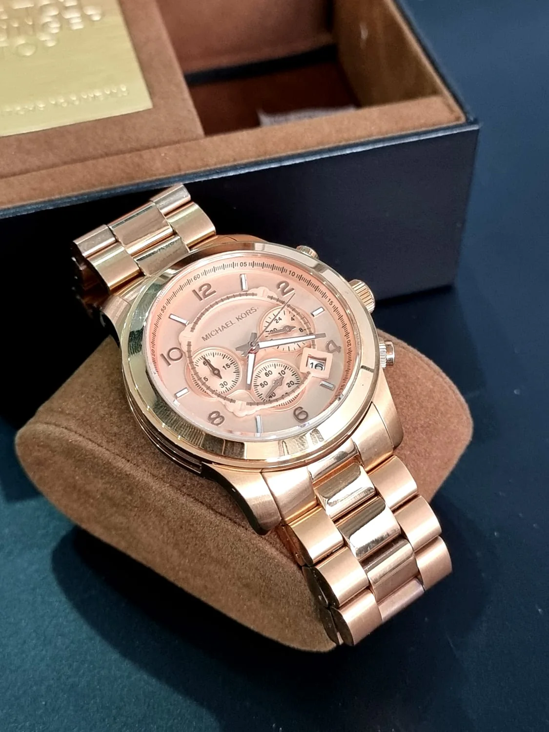 Michael Kors Men's Runway Rose Gold-Tone Watch MK8096 - Image 9