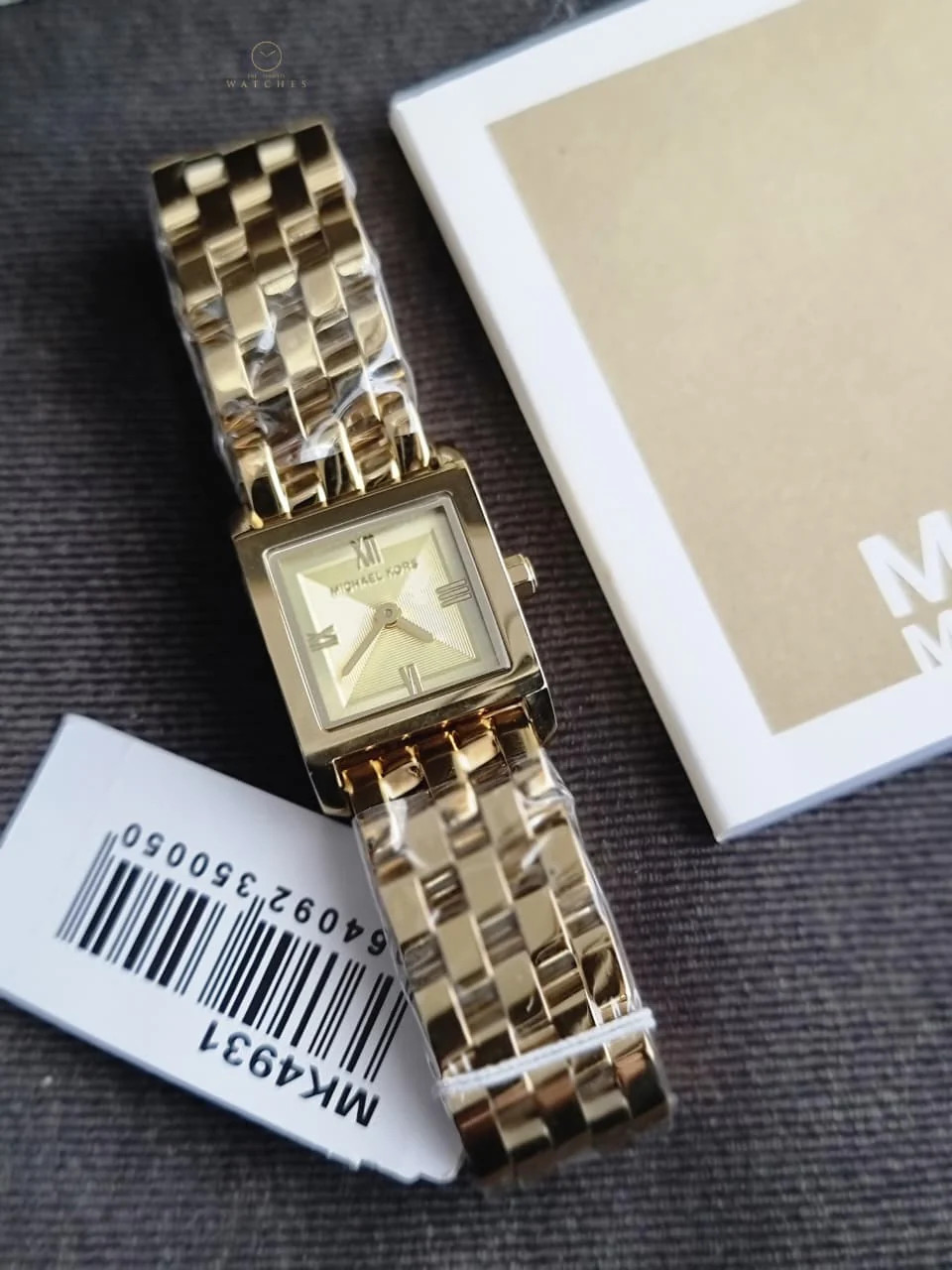 Michael Kors Micro Georgie Gold Dial Ladies Watch – MK4931 - Image 4