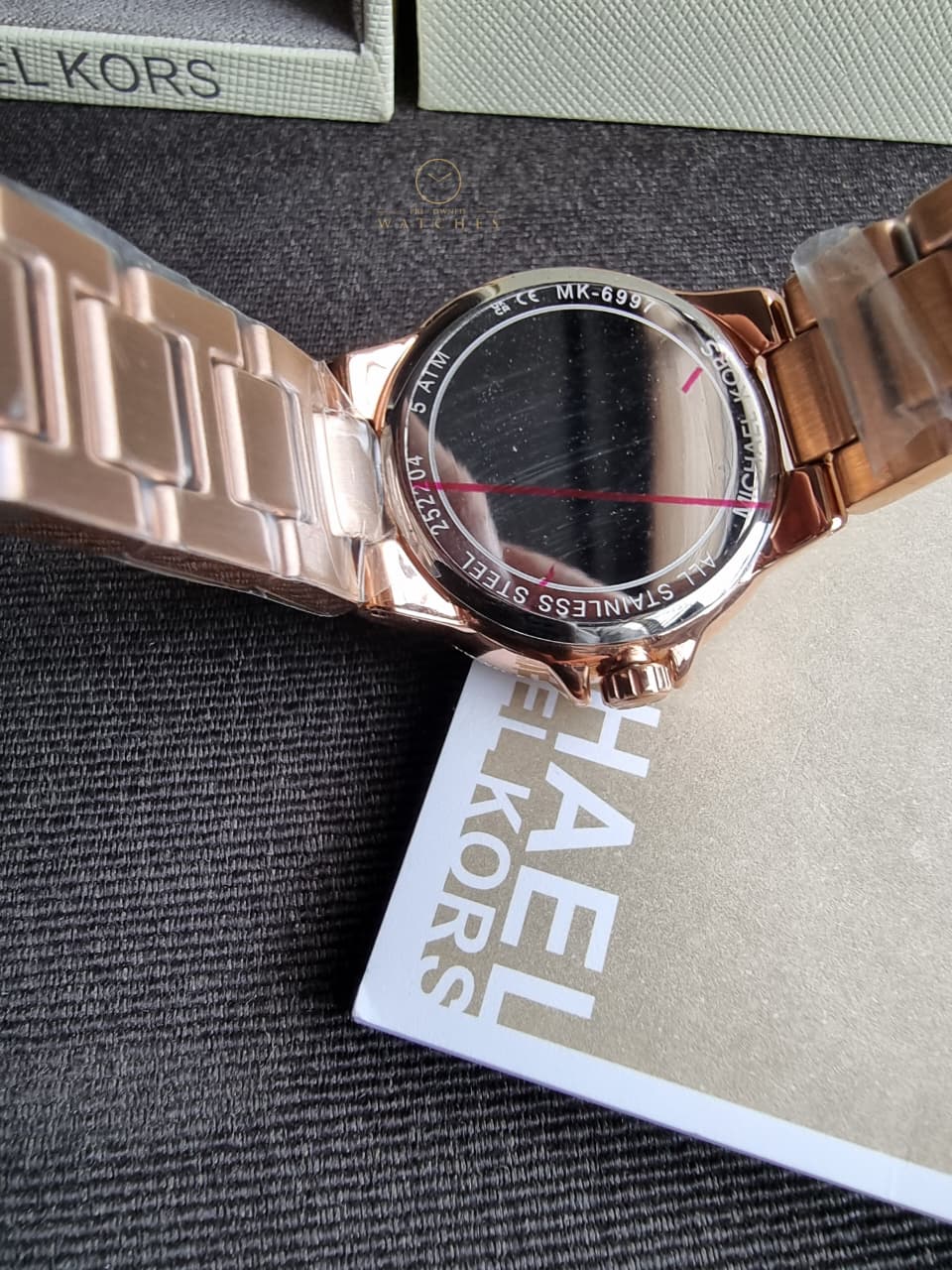 Michael Kors Mini Camille Pavé Rose Gold Stainless Steel Women's Watch – MK6997 - Image 2