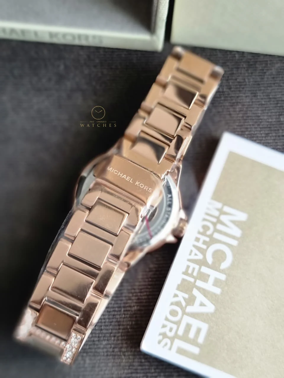 Michael Kors Mini Camille Pavé Rose Gold Stainless Steel Women's Watch – MK6997 - Image 3