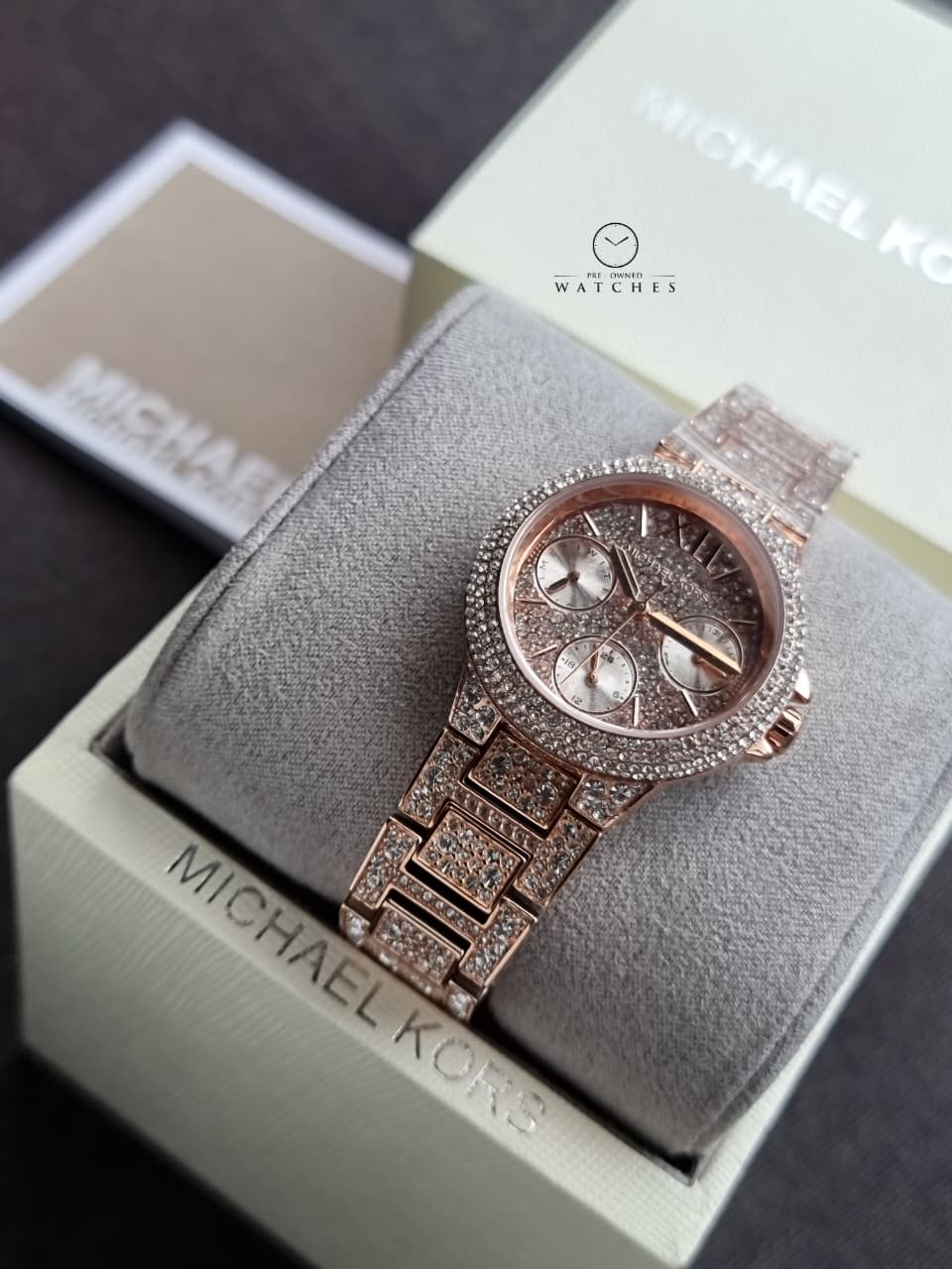 Michael Kors Mini Camille Pavé Rose Gold Stainless Steel Women's Watch – MK6997 - Image 5