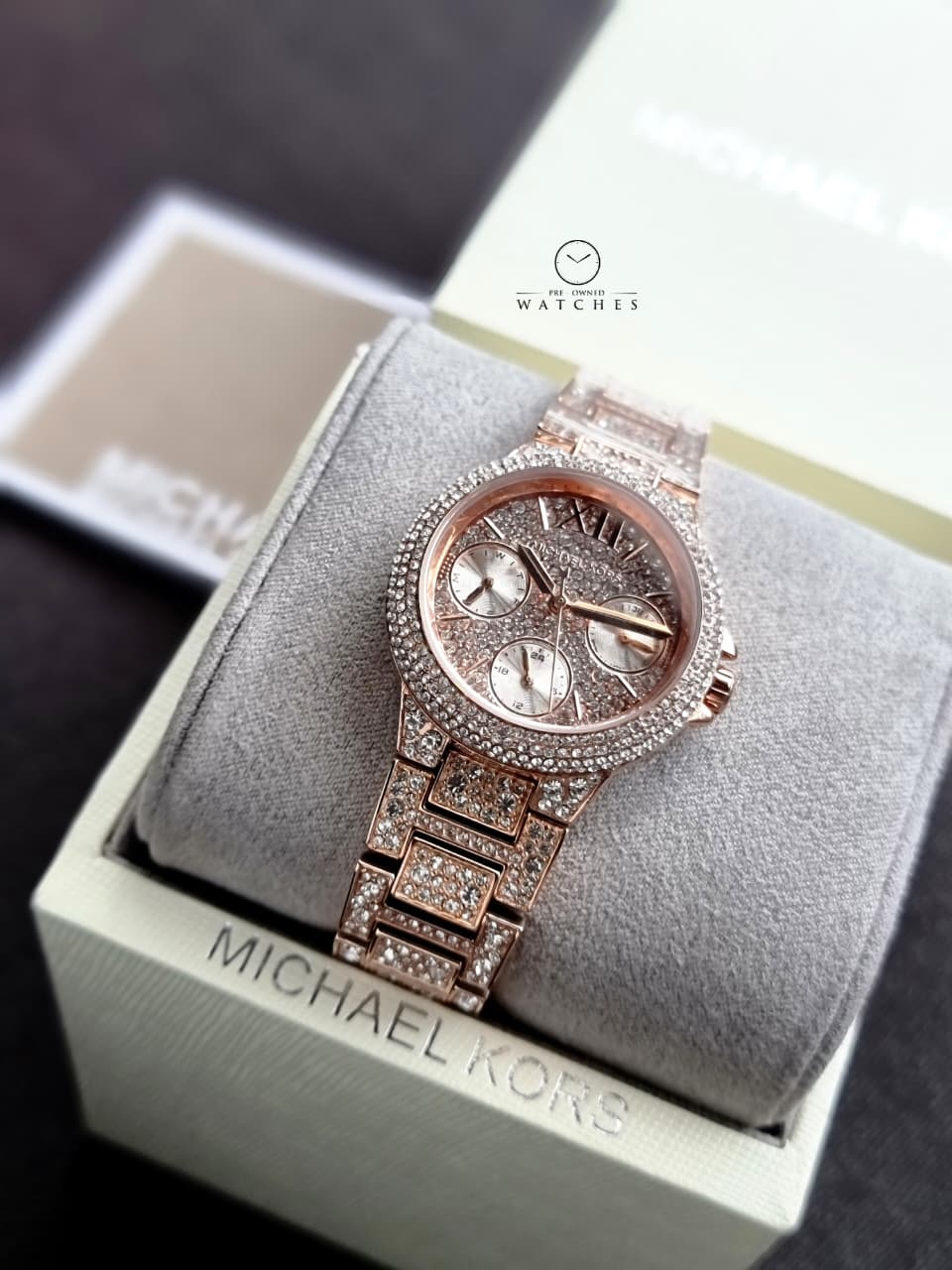 Michael Kors Mini Camille Pavé Rose Gold Stainless Steel Women's Watch – MK6997 - Image 6