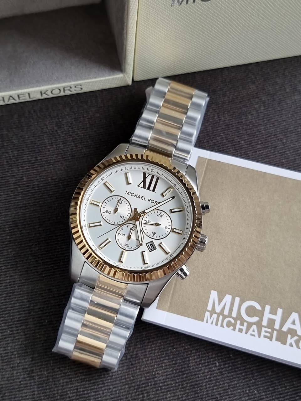 Michael Kors MK9236 Men's Watch Black Dial Stainless Steel 44mm - Image 2