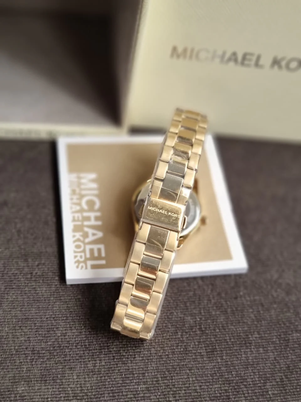 Michael Kors MKO1045 ALL GOLD MINI ROUND FACE WATCH (without Tag ) - Image 5