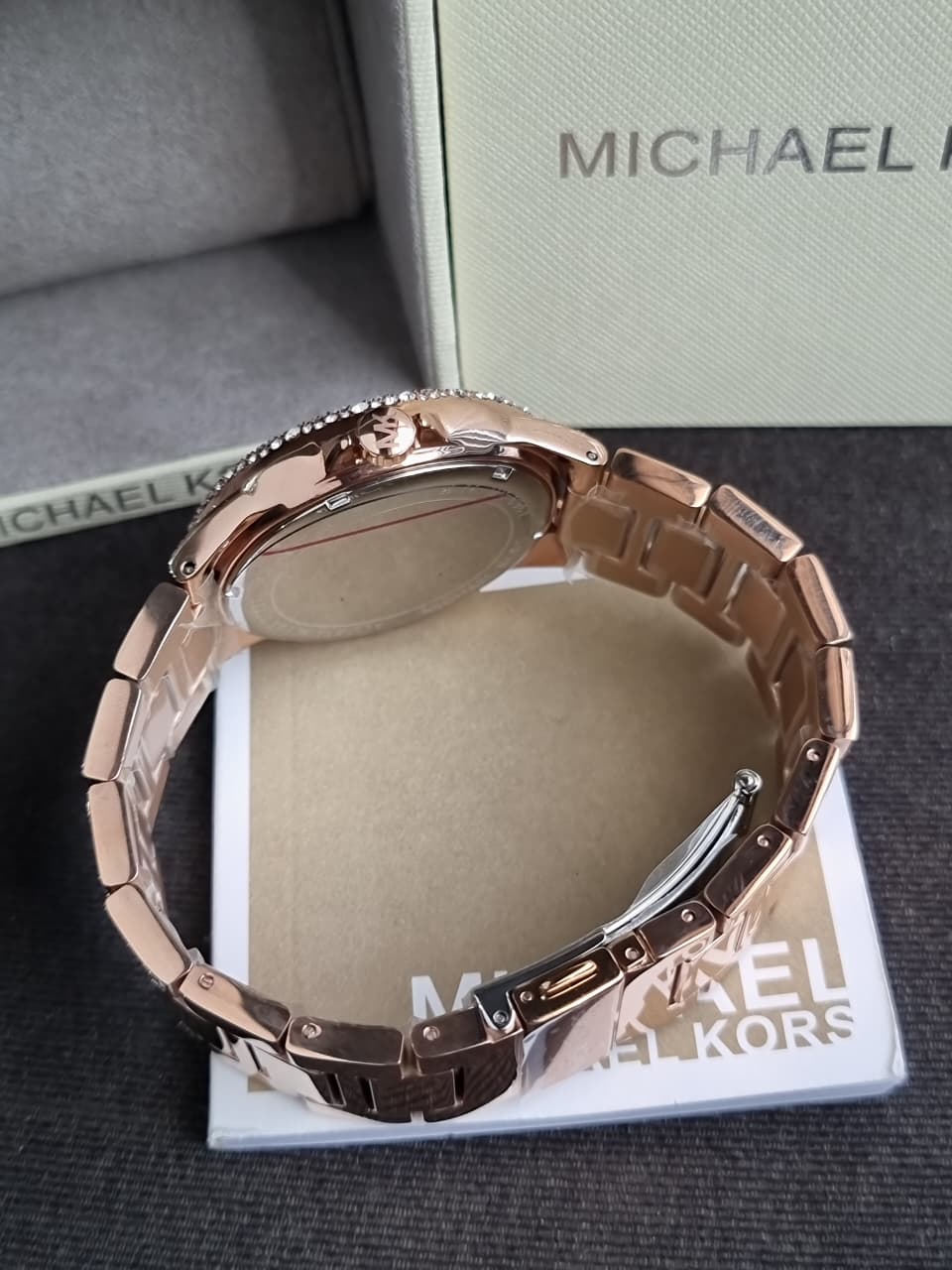Michael Kors Oversized Camille Pavé Rose Gold Watch – MK6961 - Image 6