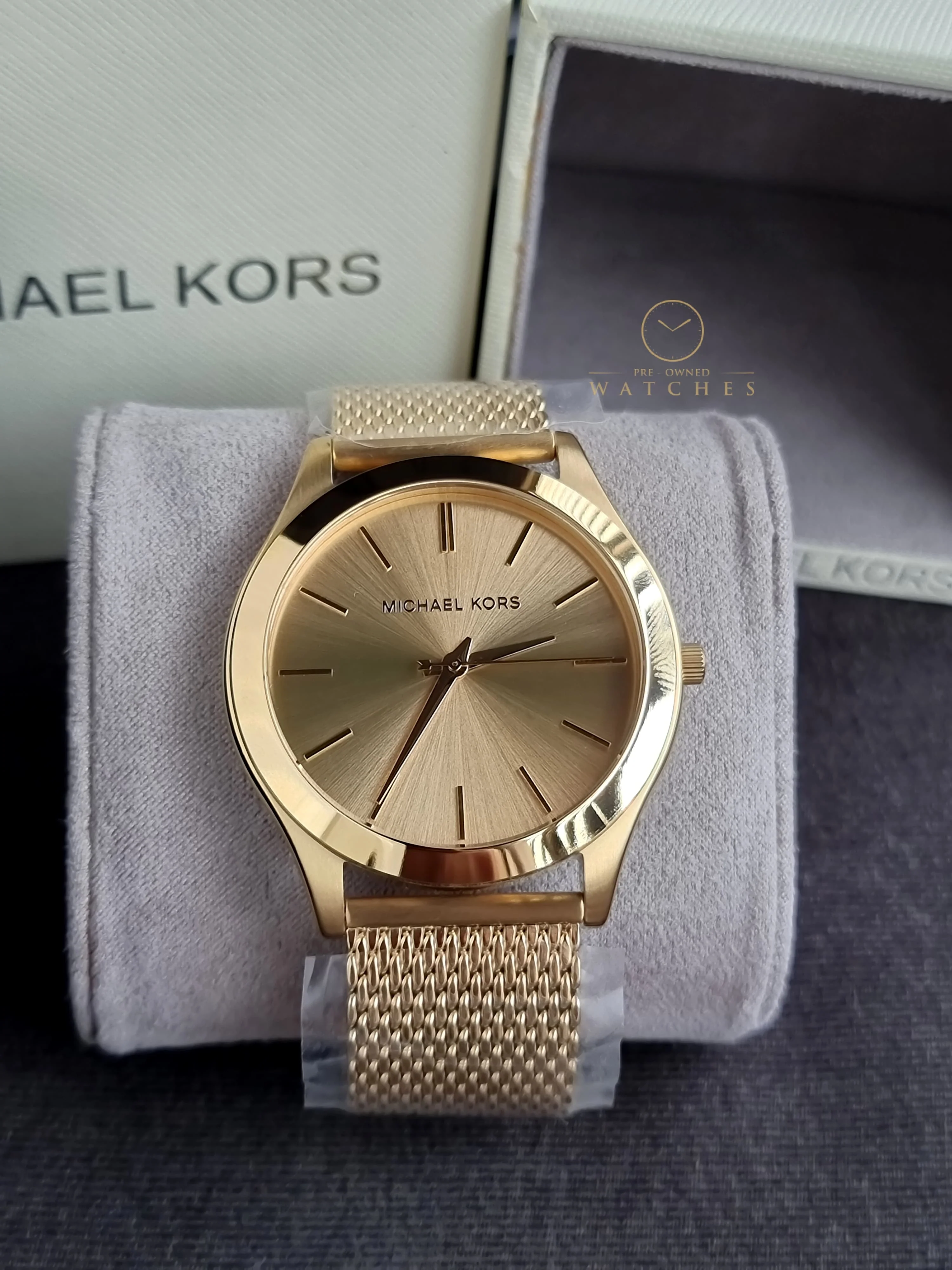 Michael Kors Oversized Slim Runway Men's Watch, Stainless Steel Watch for Men
