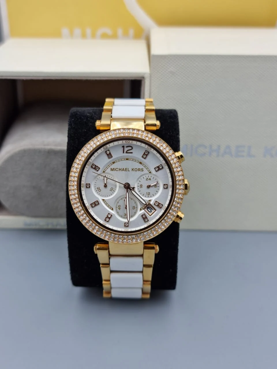 MICHAEL KORS Parker Chronograph Quartz White Dial Ladies Watch MK5774 - Image 10