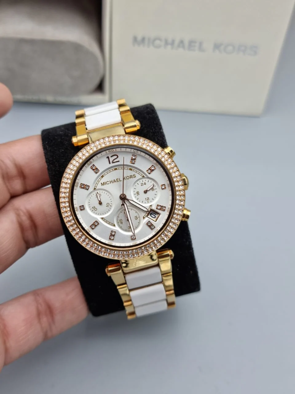 MICHAEL KORS Parker Chronograph Quartz White Dial Ladies Watch MK5774 - Image 3