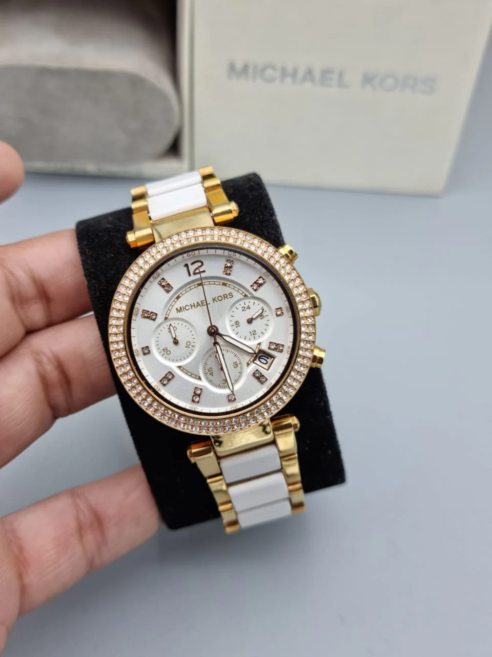 MICHAEL KORS Parker Chronograph Quartz White Dial Ladies Watch MK5774 - Image 8