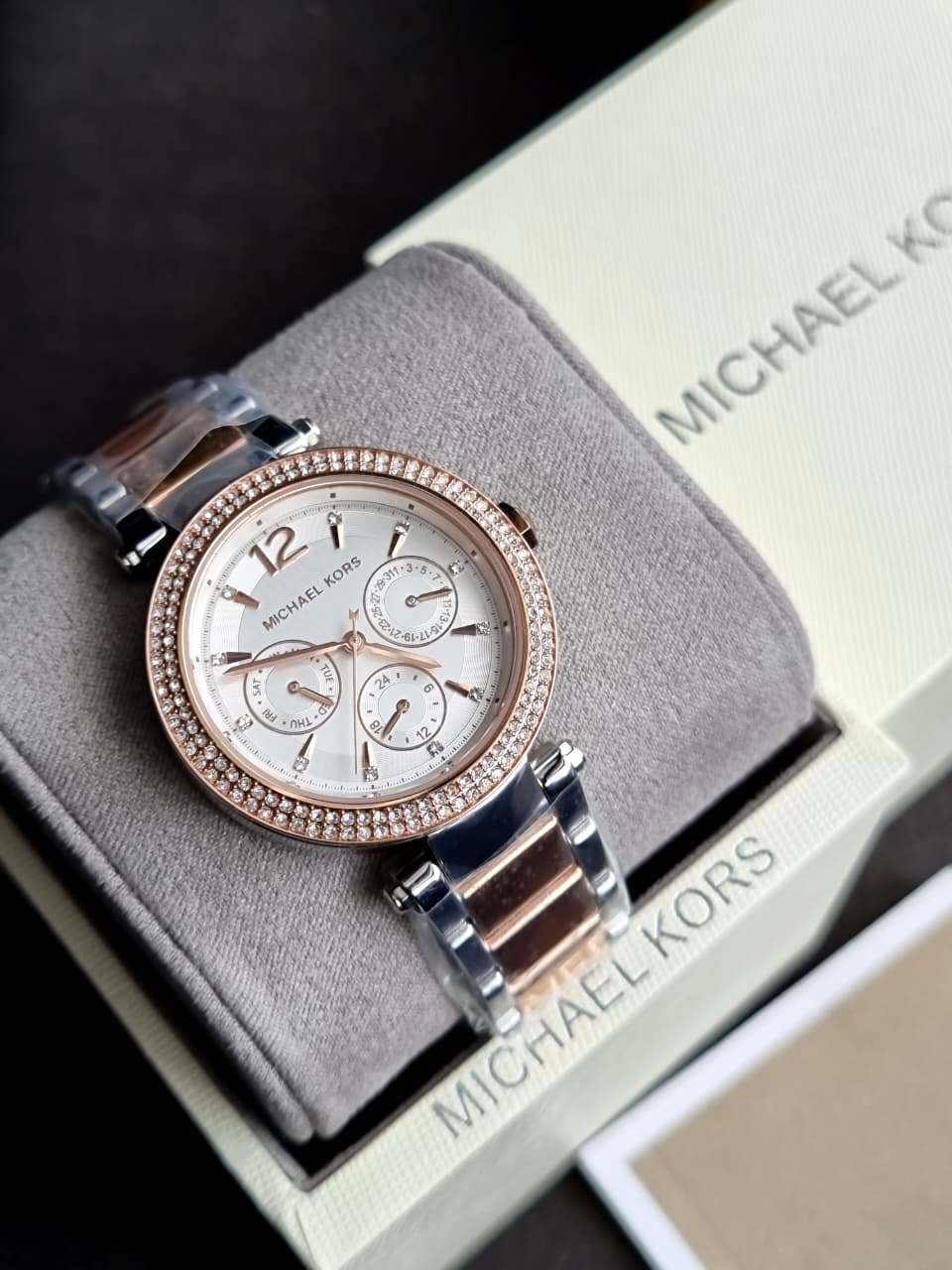 Michael Kors Parker Multifunction Two-Tone Watch – MK6301