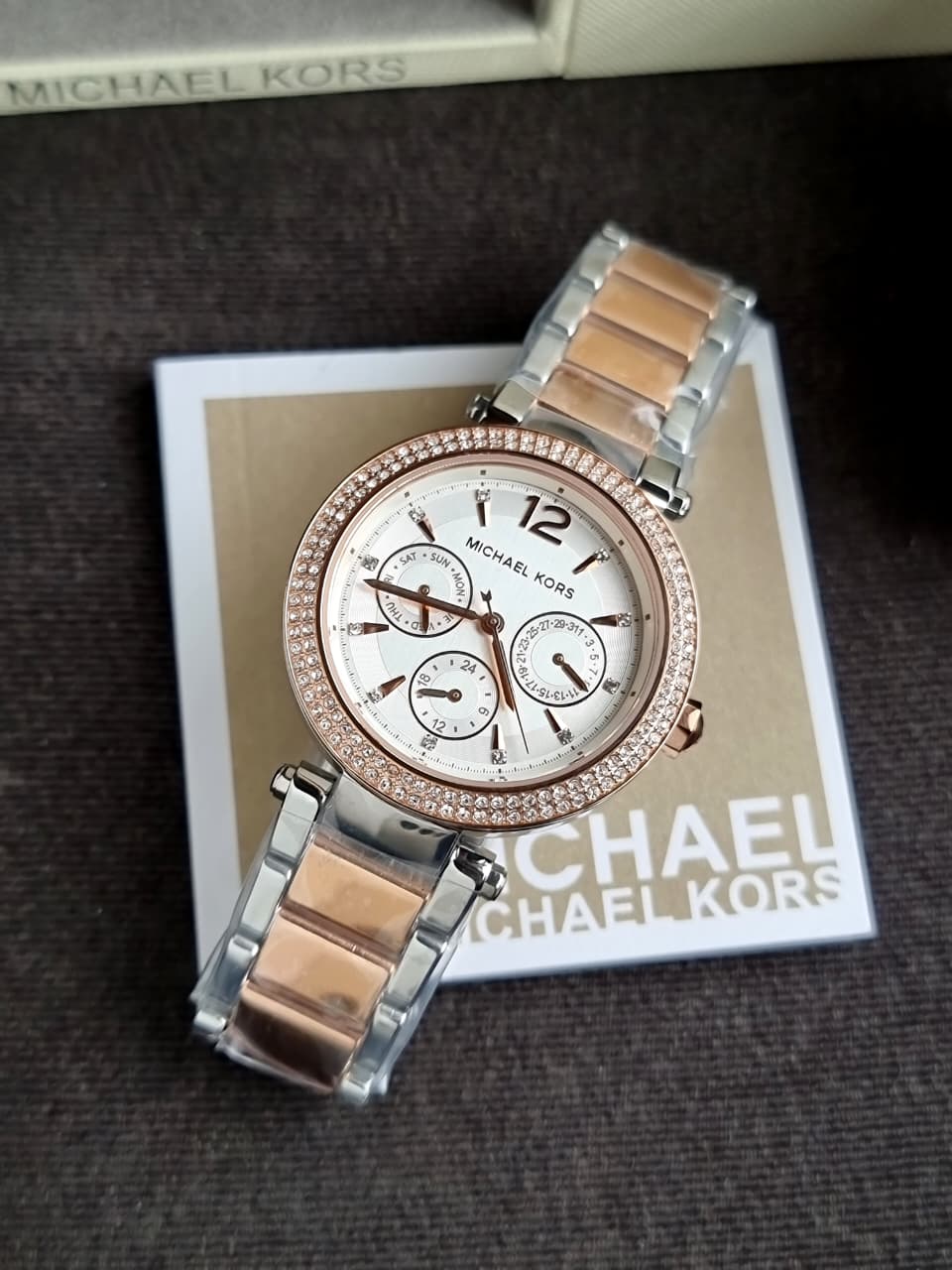 Michael Kors Parker Multifunction Two-Tone Watch – MK6301 - Image 2