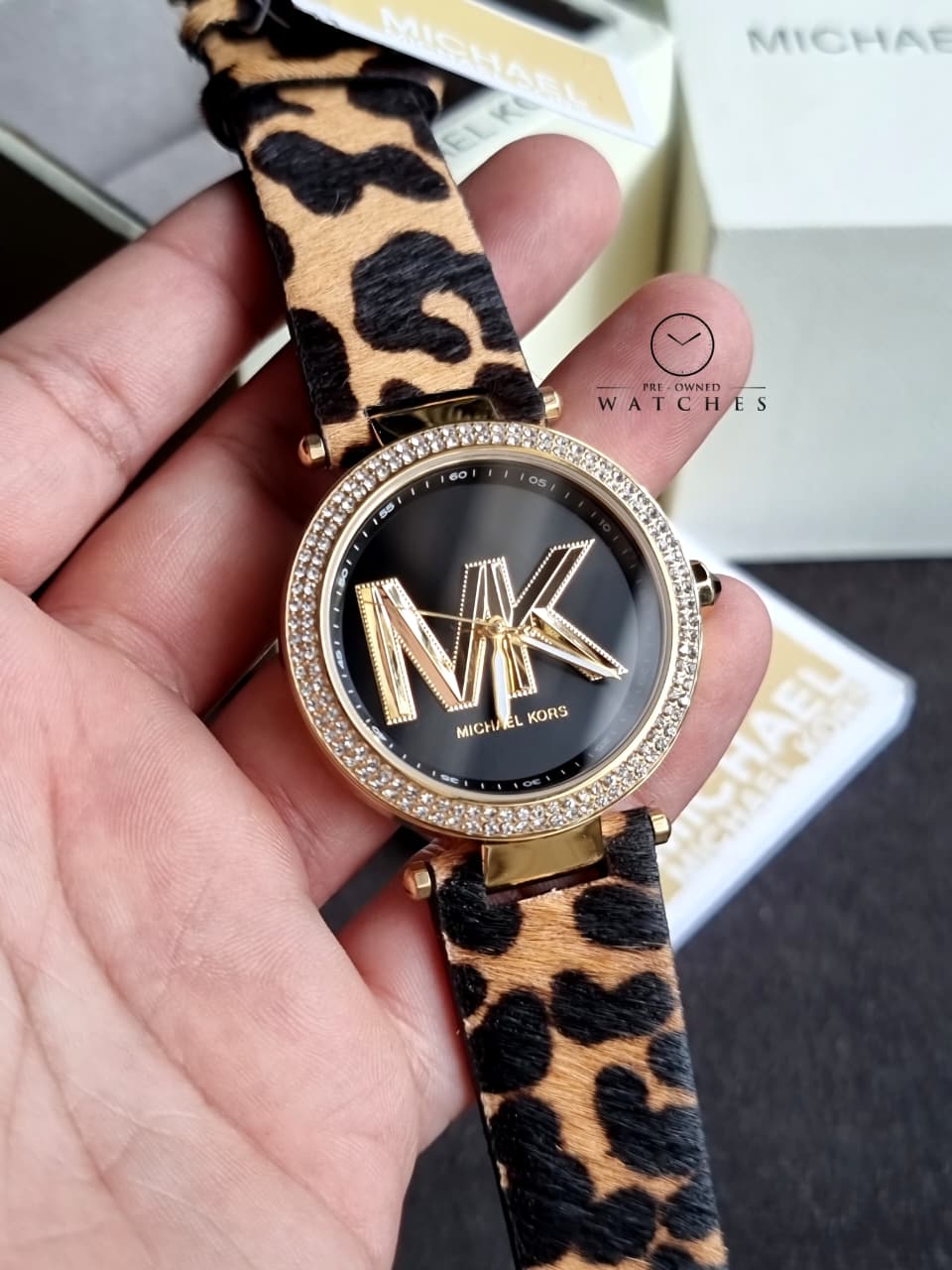 MICHAEL KORS Parker Quartz Crystal Black Dial Ladies Watch MK4723 - Image 6