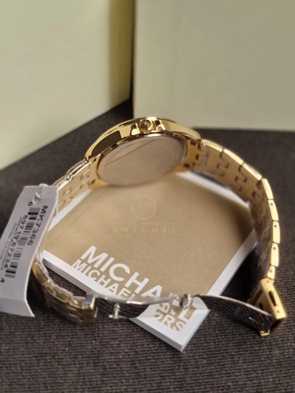 Michael Kors Pilot Pave Gold Stainless Steel Gold Dial Quartz Watch for Ladies - MK7366 - Image 4