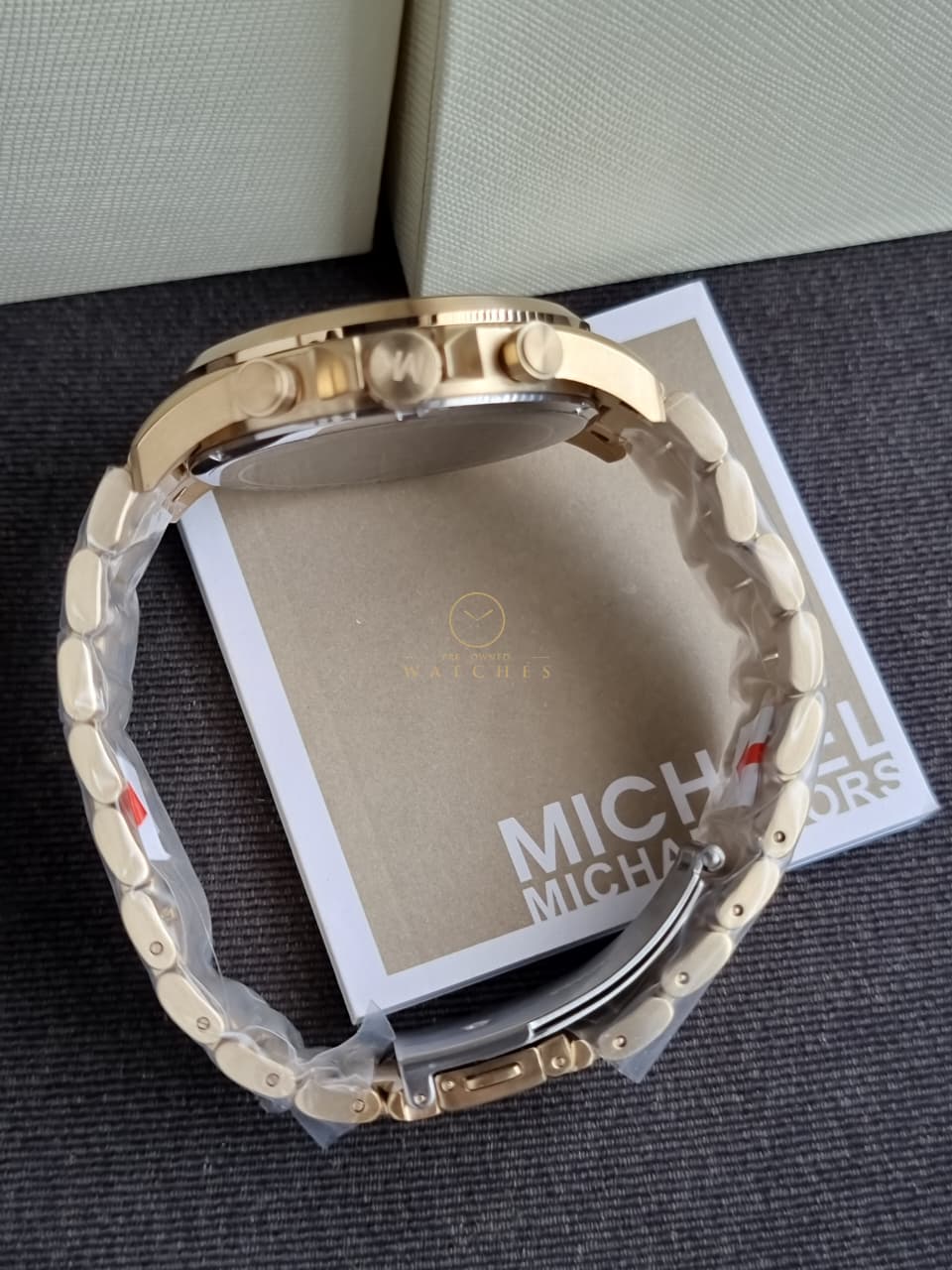 Michael Kors Runway Bronze Chronograph Stainless Steel Men's Watch – MK8827 - Image 2