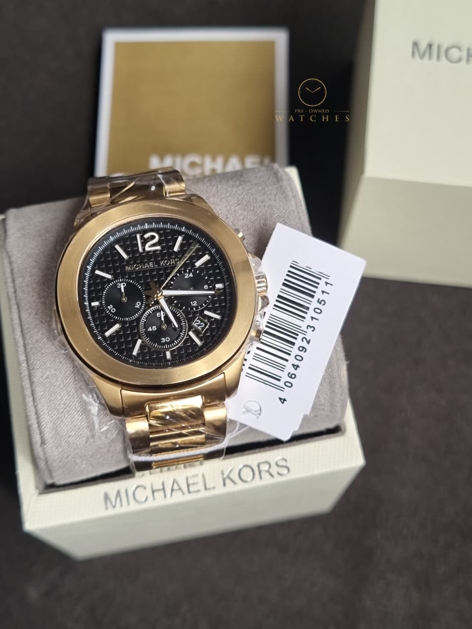 Michael Kors Sage Gold Watch Black Dial 42mm MK9192 - Image 5