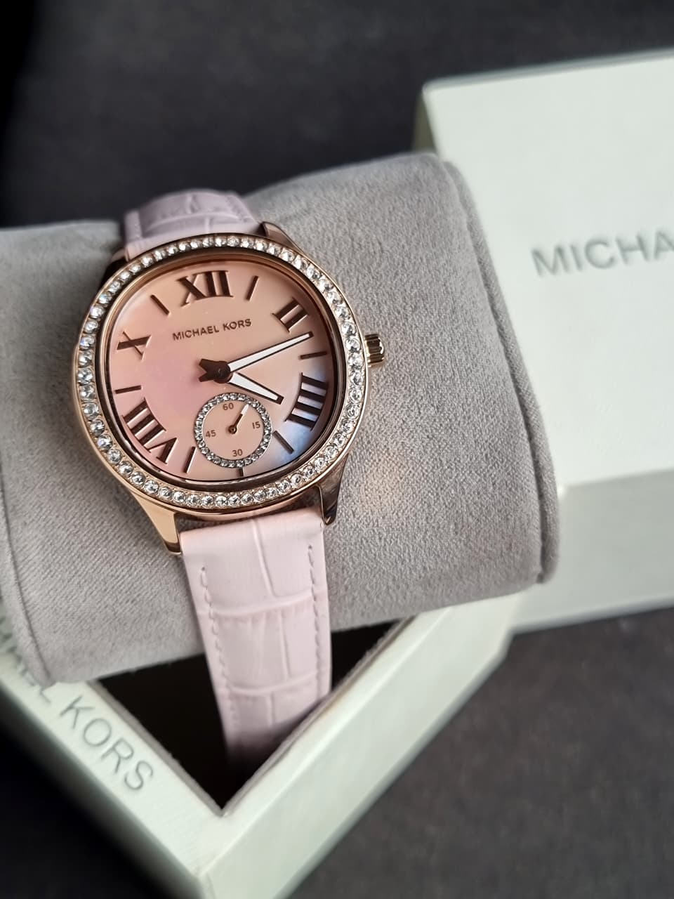 MICHAEL KORS Sage Pave Mother of Pearl Dial Ladies Watch MK4820