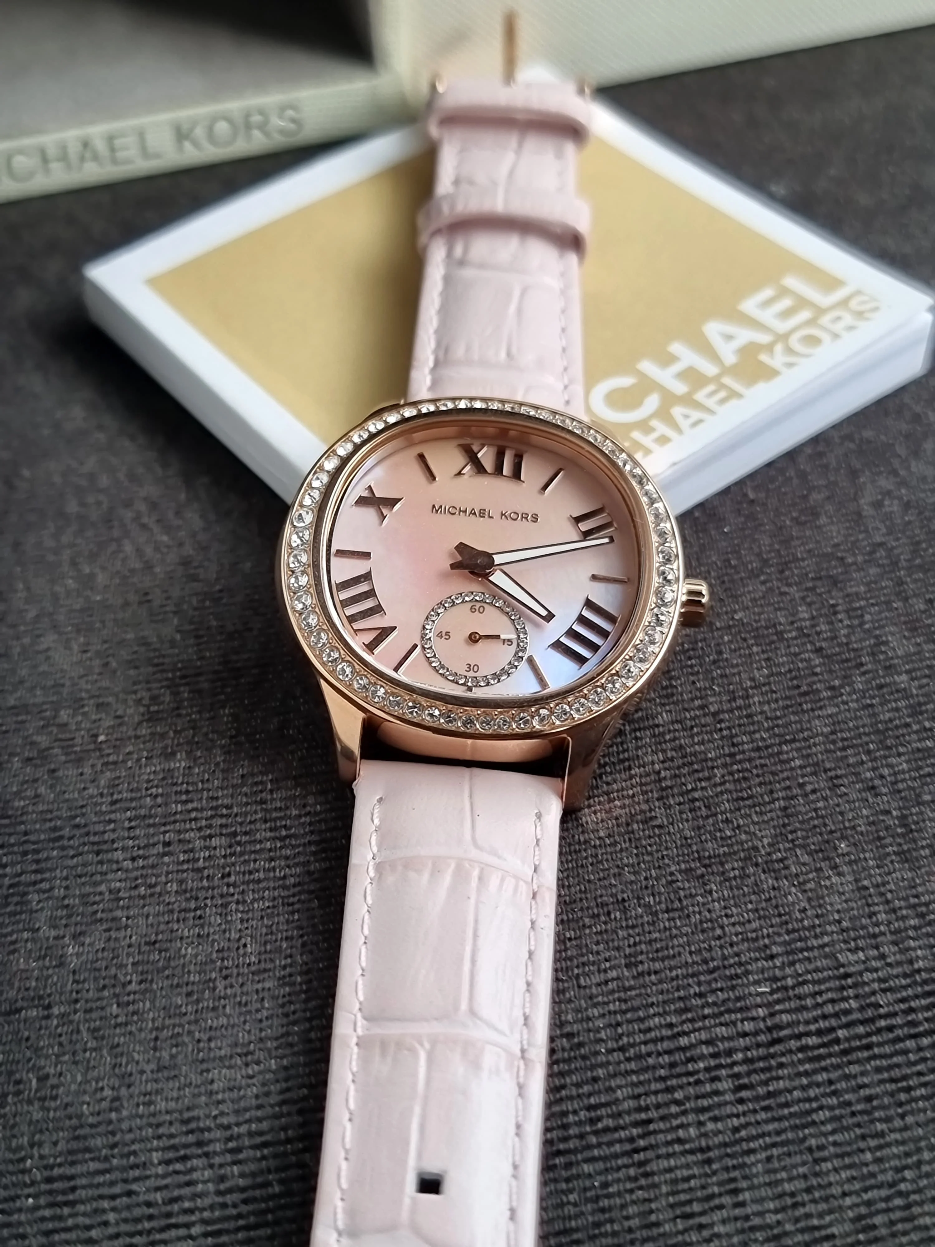 MICHAEL KORS Sage Pave Mother of Pearl Dial Ladies Watch MK4820 - Image 10