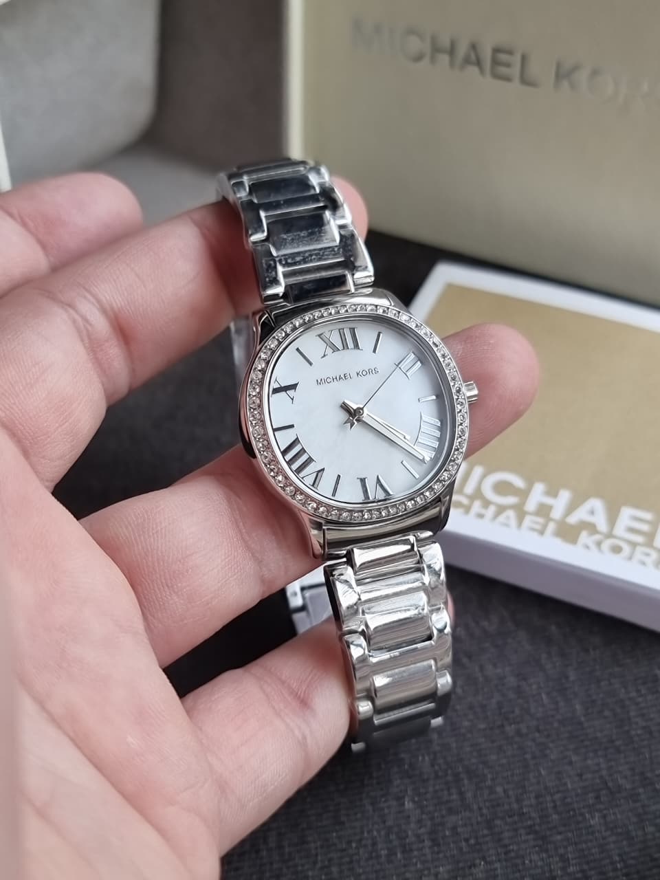 MICHAEL KORS Sage Quartz Mother of Pearl Dial Ladies Watch MK4824 - Image 2