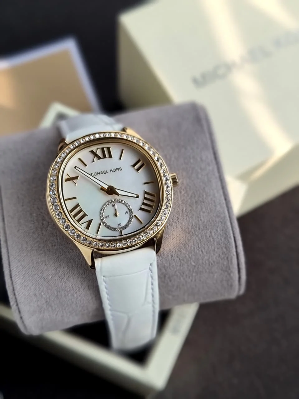Michael Kors Sage Watch for Women, Quartz Three Hand Movement with Stainless Steel MK4818 - Image 4